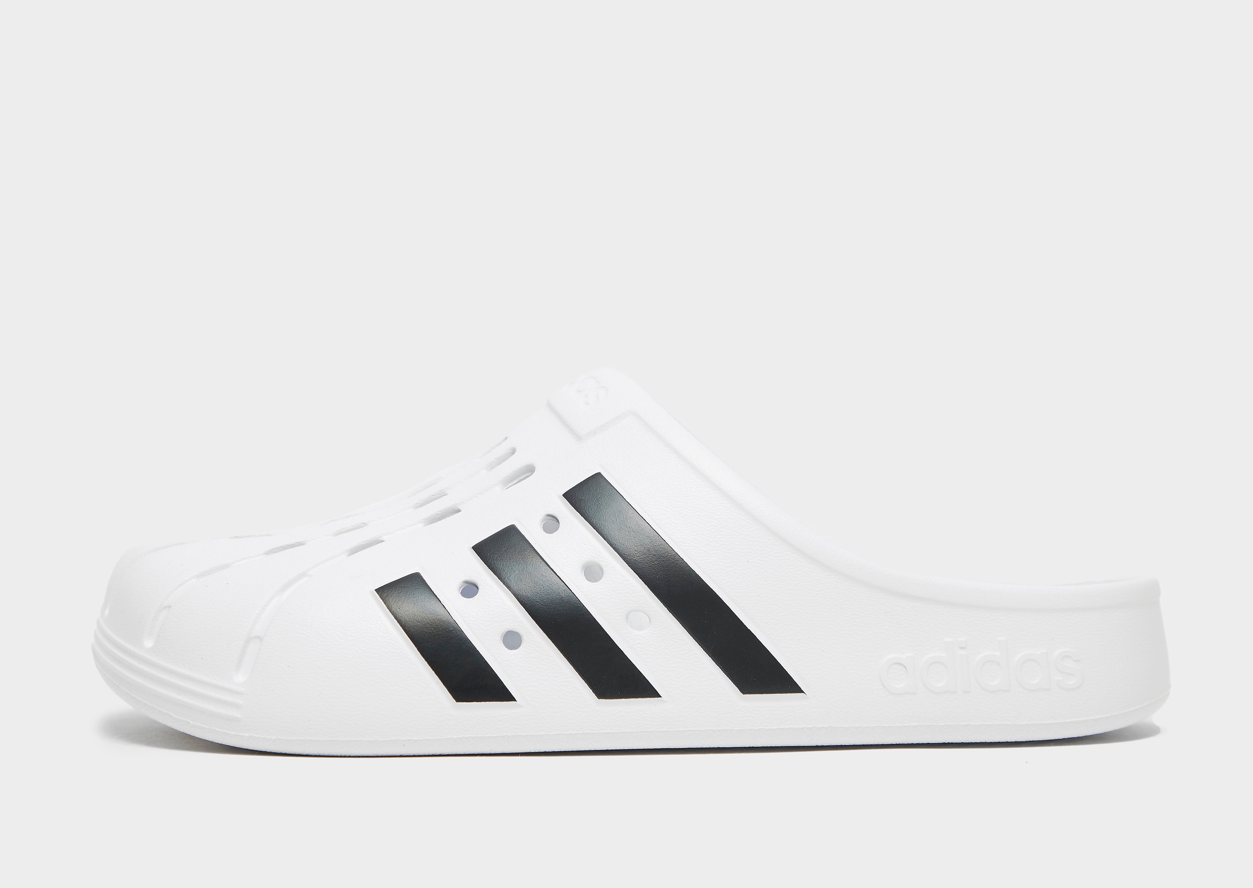 

adidas Adilette Clog - White - Mens, White