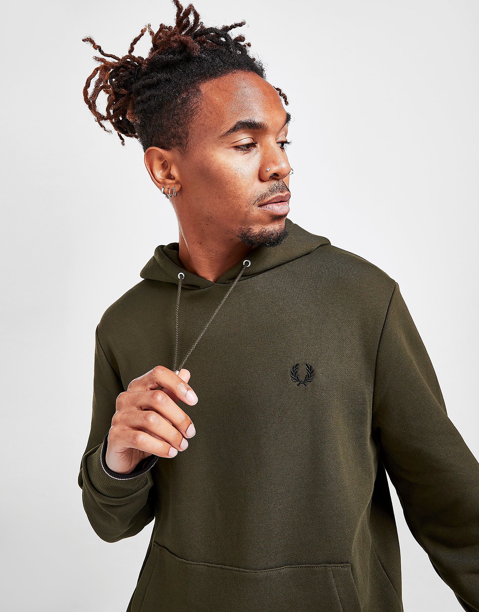 

Fred Perry Twin Tipped Hoodie - Green - Mens, Green