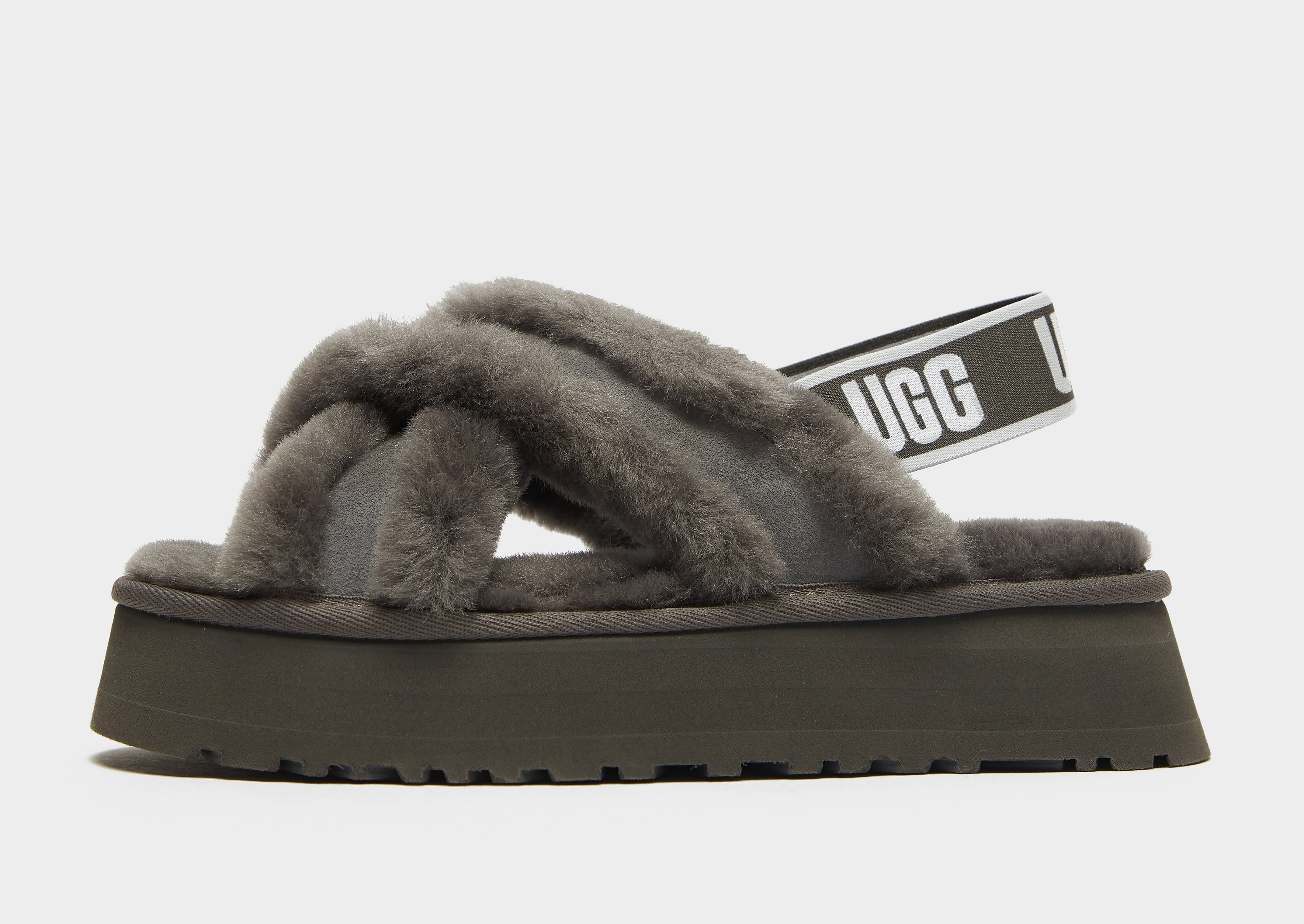 UGG Disco Cross Slides Women's - Grey, Grey