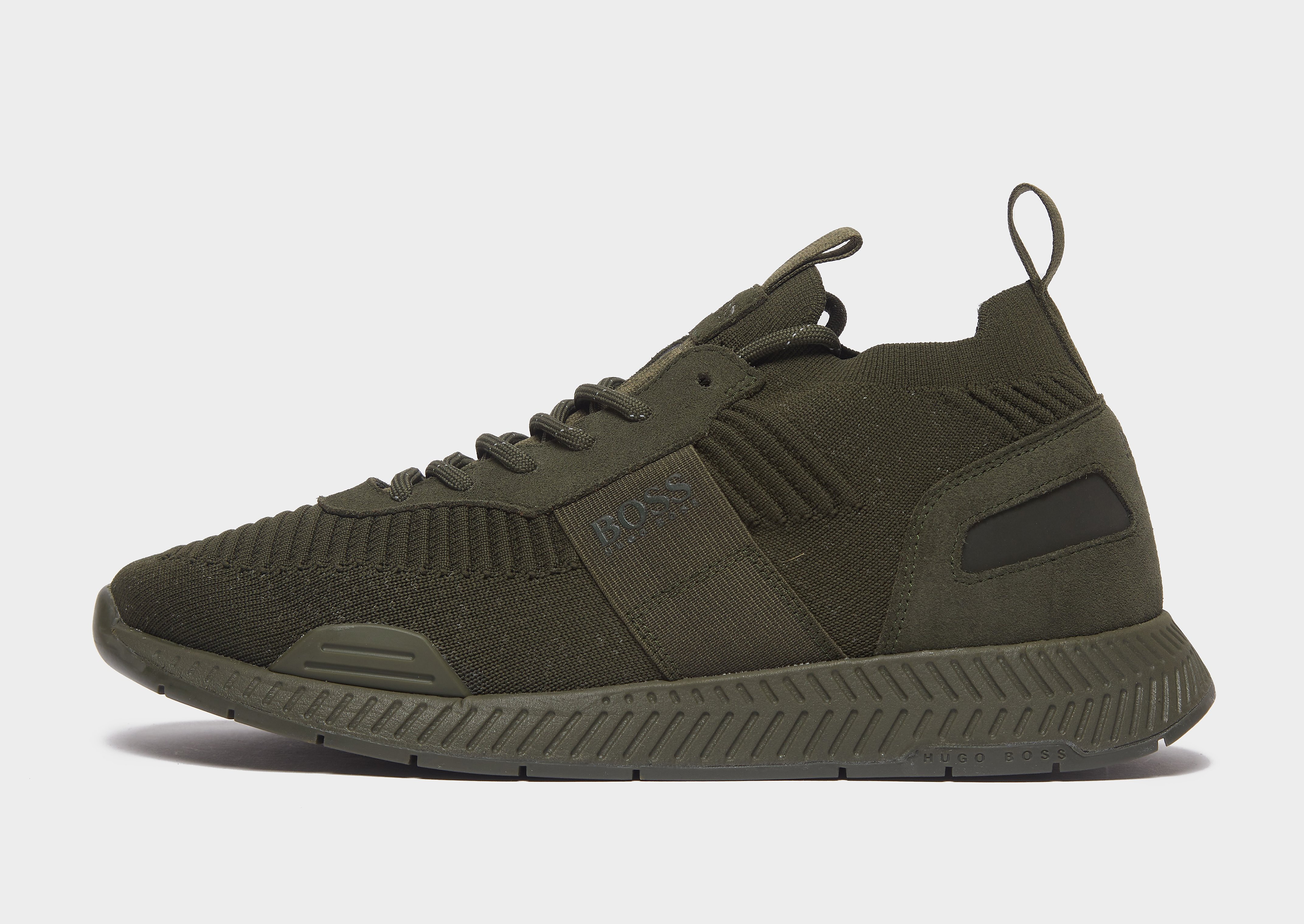 

BOSS Titanium Run Knit - Green - Mens, Green