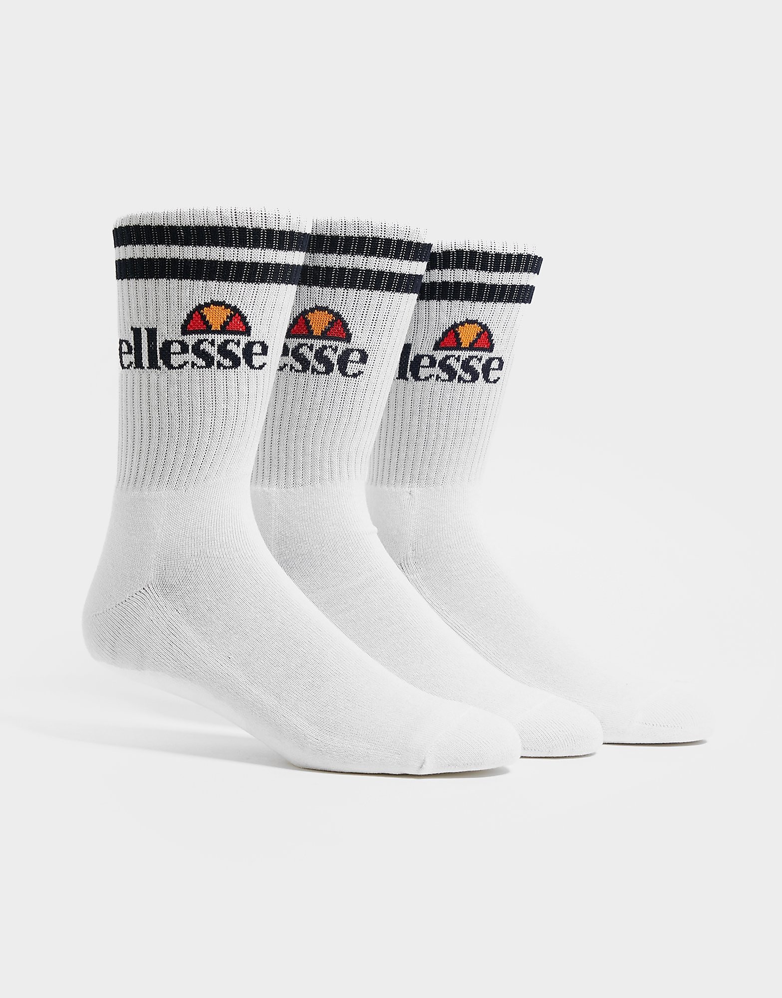 

Ellesse 3 Pack Heritage Core Crew Socks - White - Mens, White