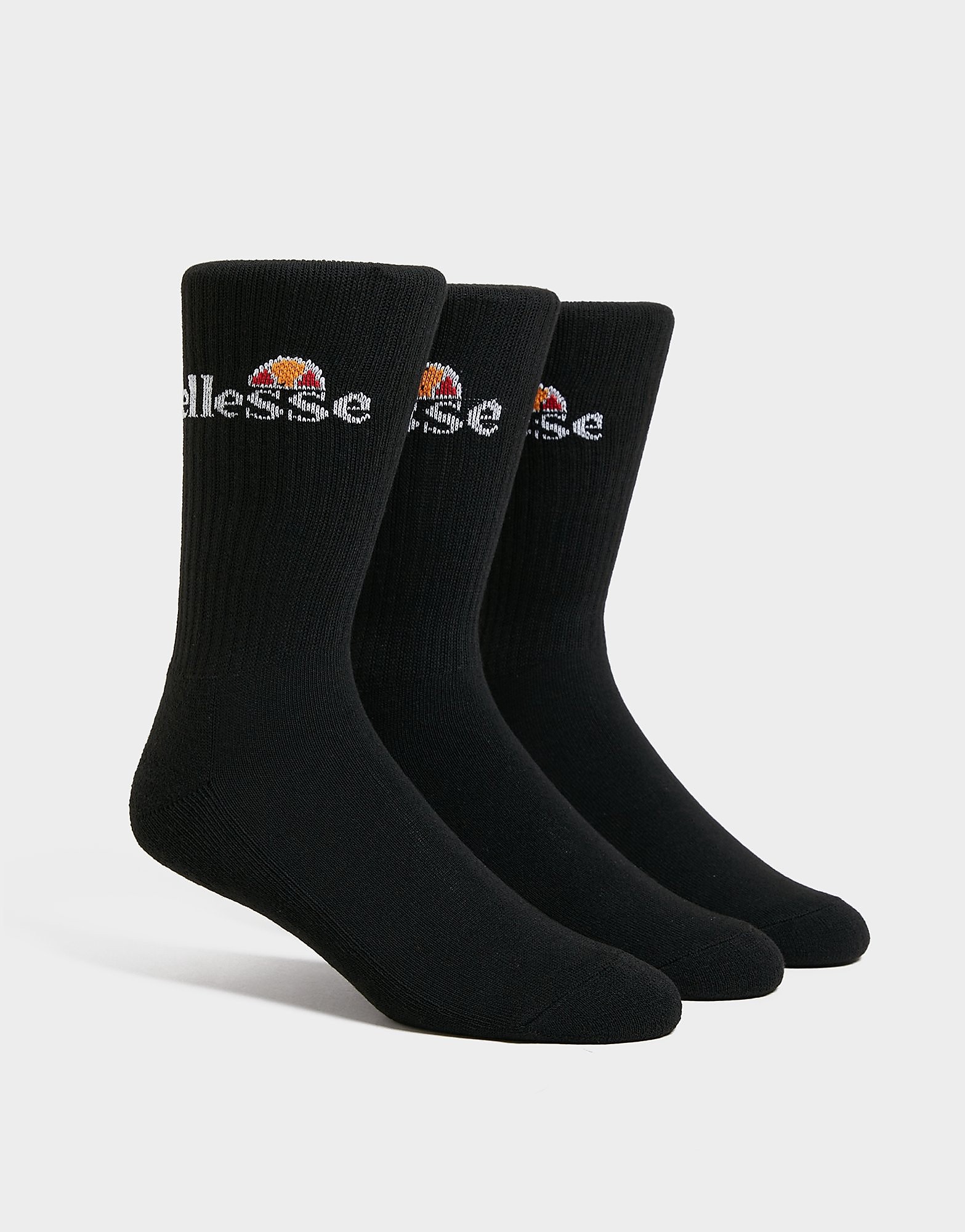 

Ellesse 3-Pack Core Crew Socks - Black - Womens, Black