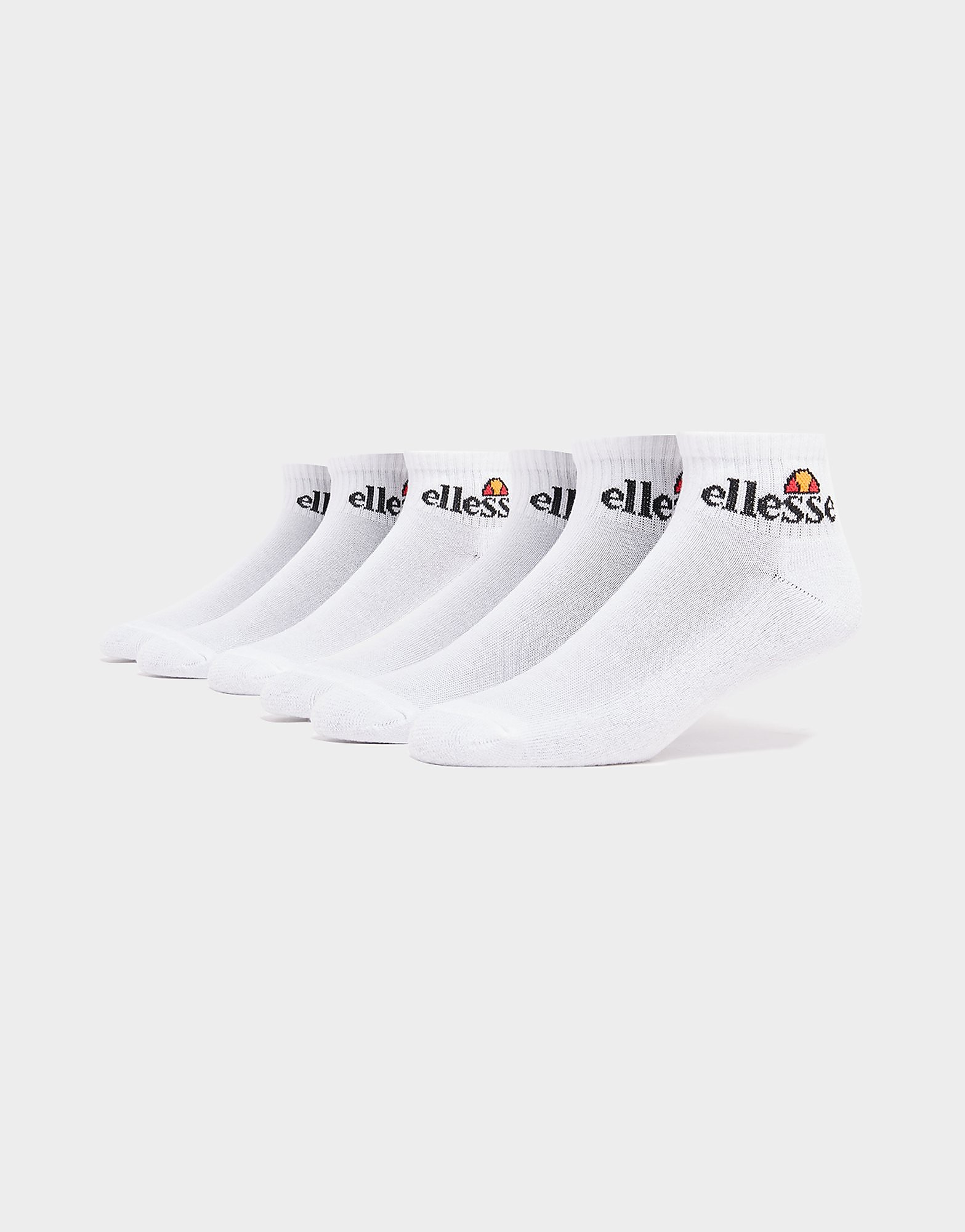 

Ellesse 6 Pack Core 1/4 Socks - White - Mens, White