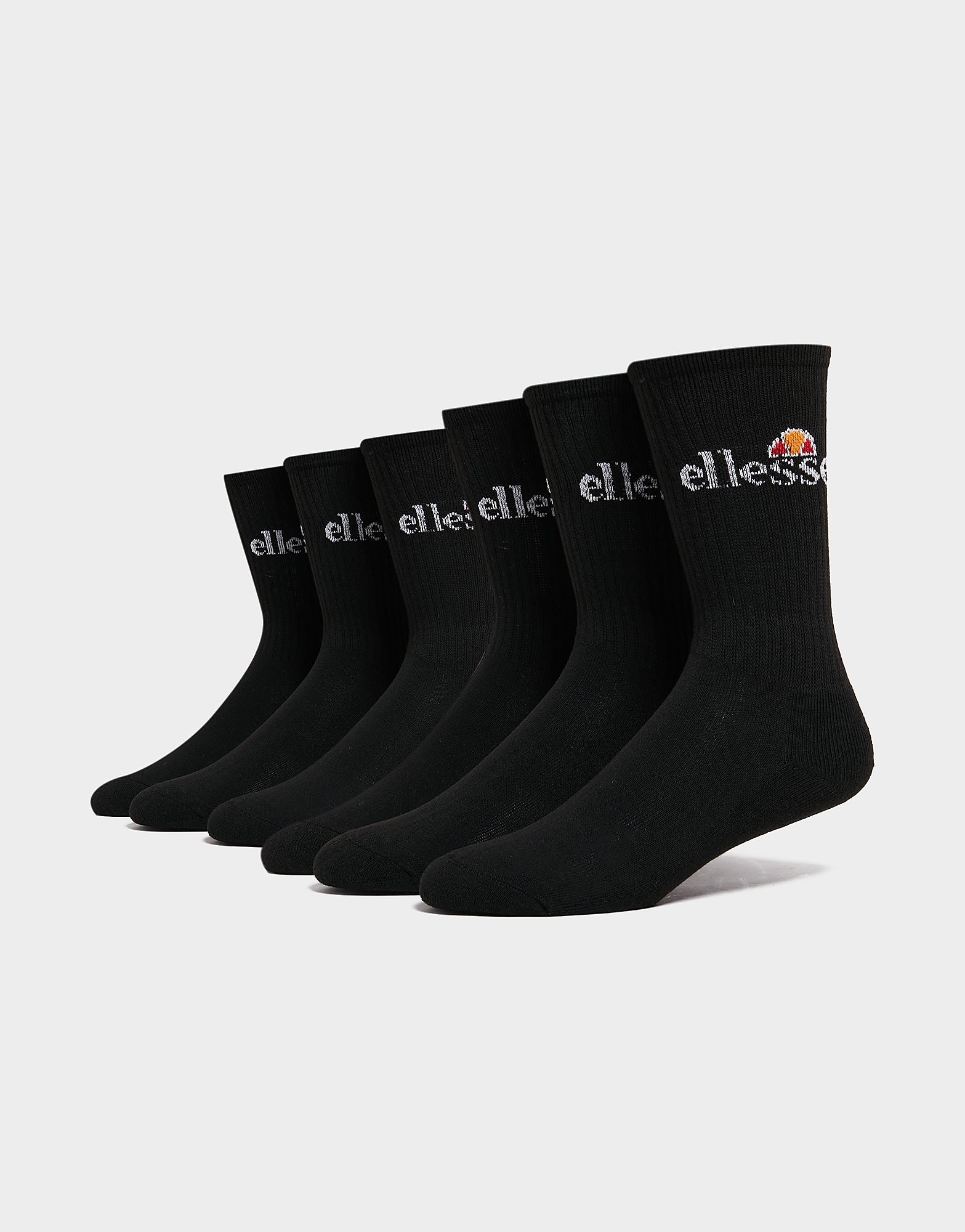 

Ellesse 6 Pack Core Crew Socks - Black - Mens, Black