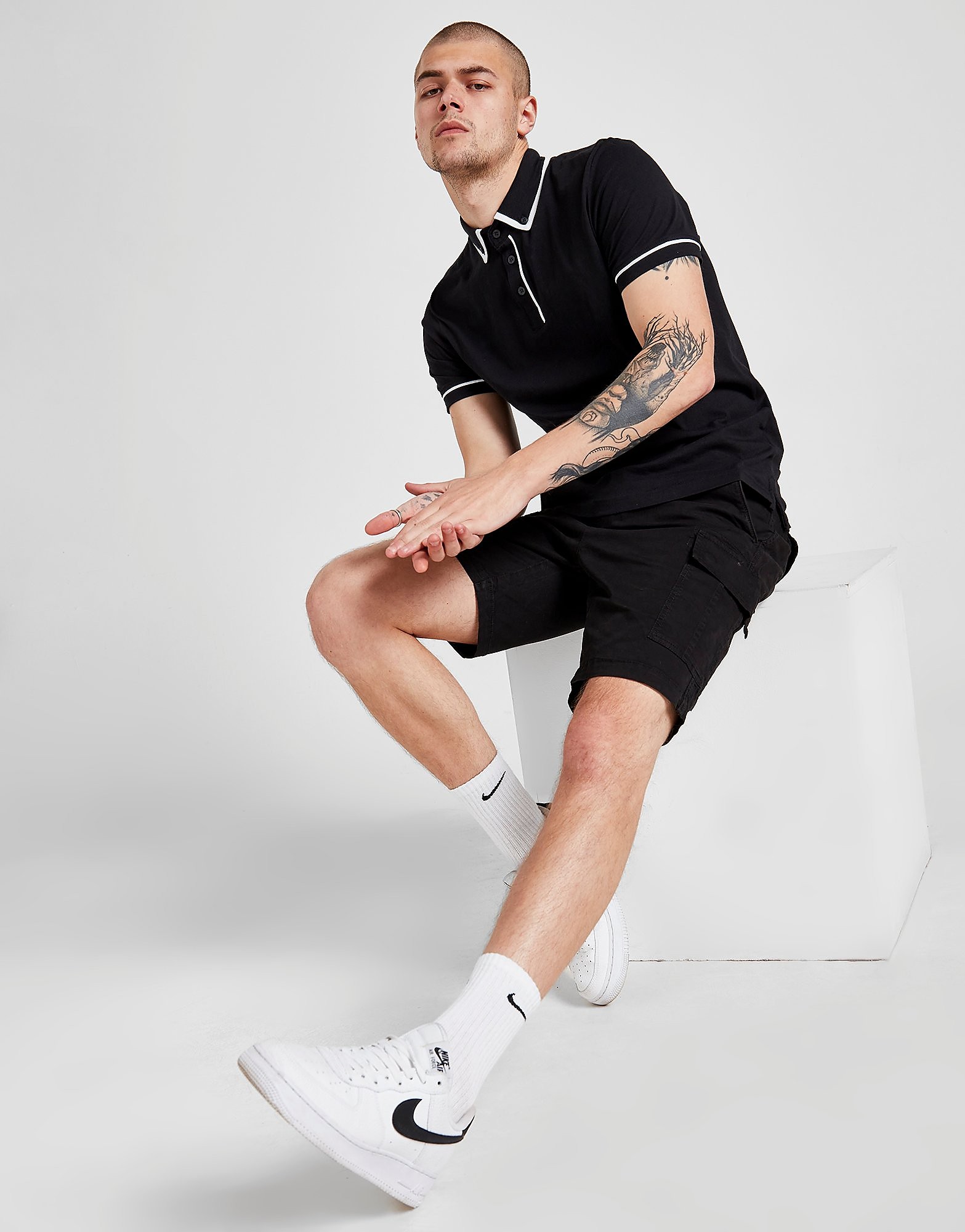 

Brave Soul Core Combat Shorts - Black - Mens, Black