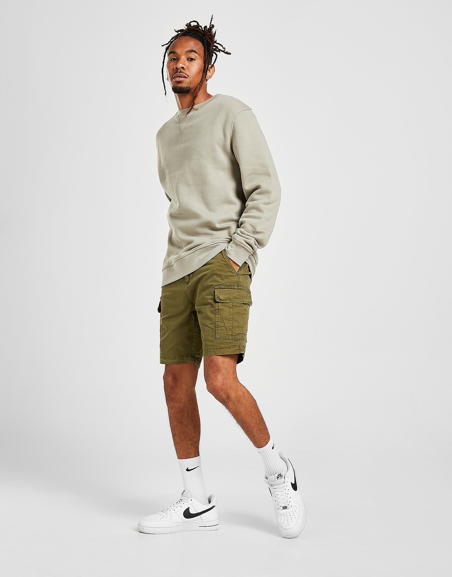 

Brave Soul Core Combat Shorts - Green - Mens, Green