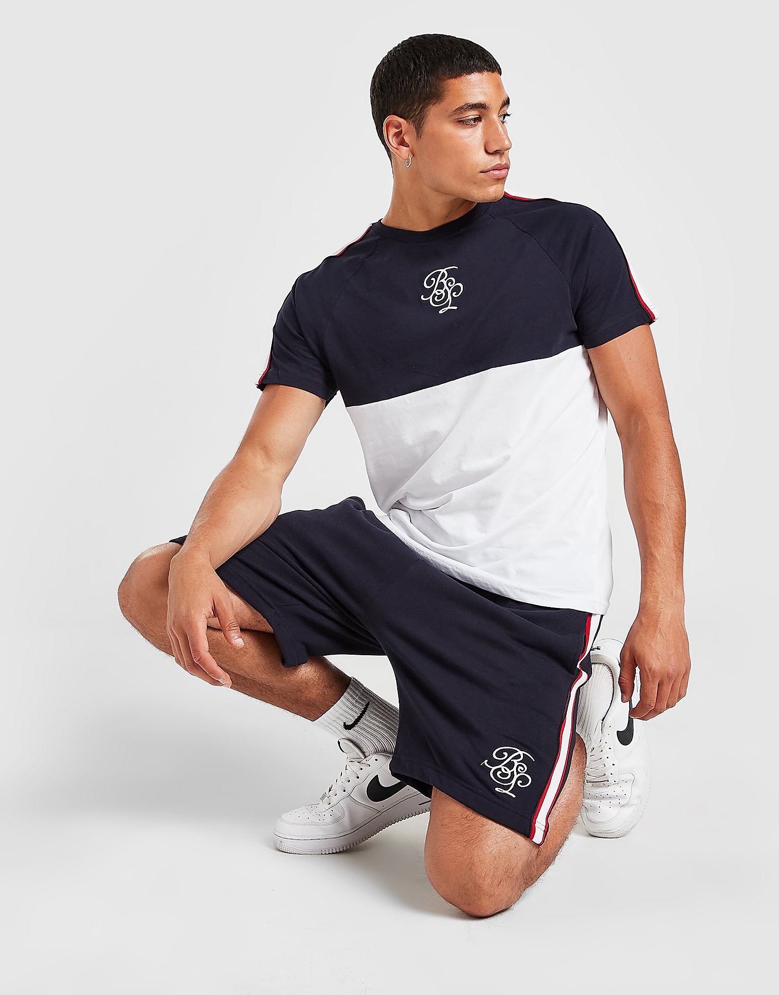

Brave Soul Tape Twin Set - Navy/White - Mens, Navy/White
