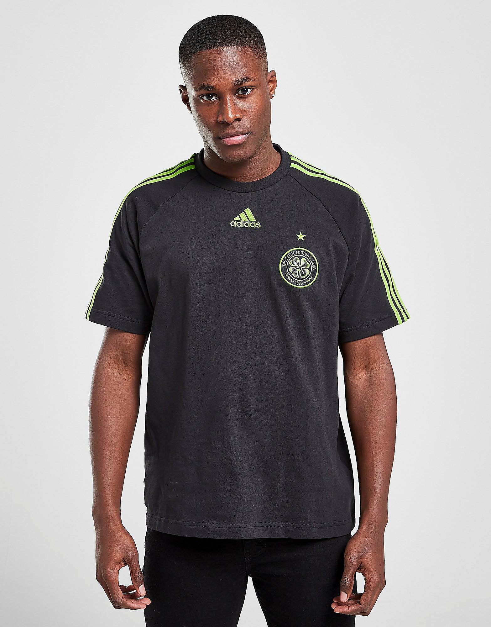 

adidas Celtic FC Teamgeist T-Shirt - Black - Mens, Black