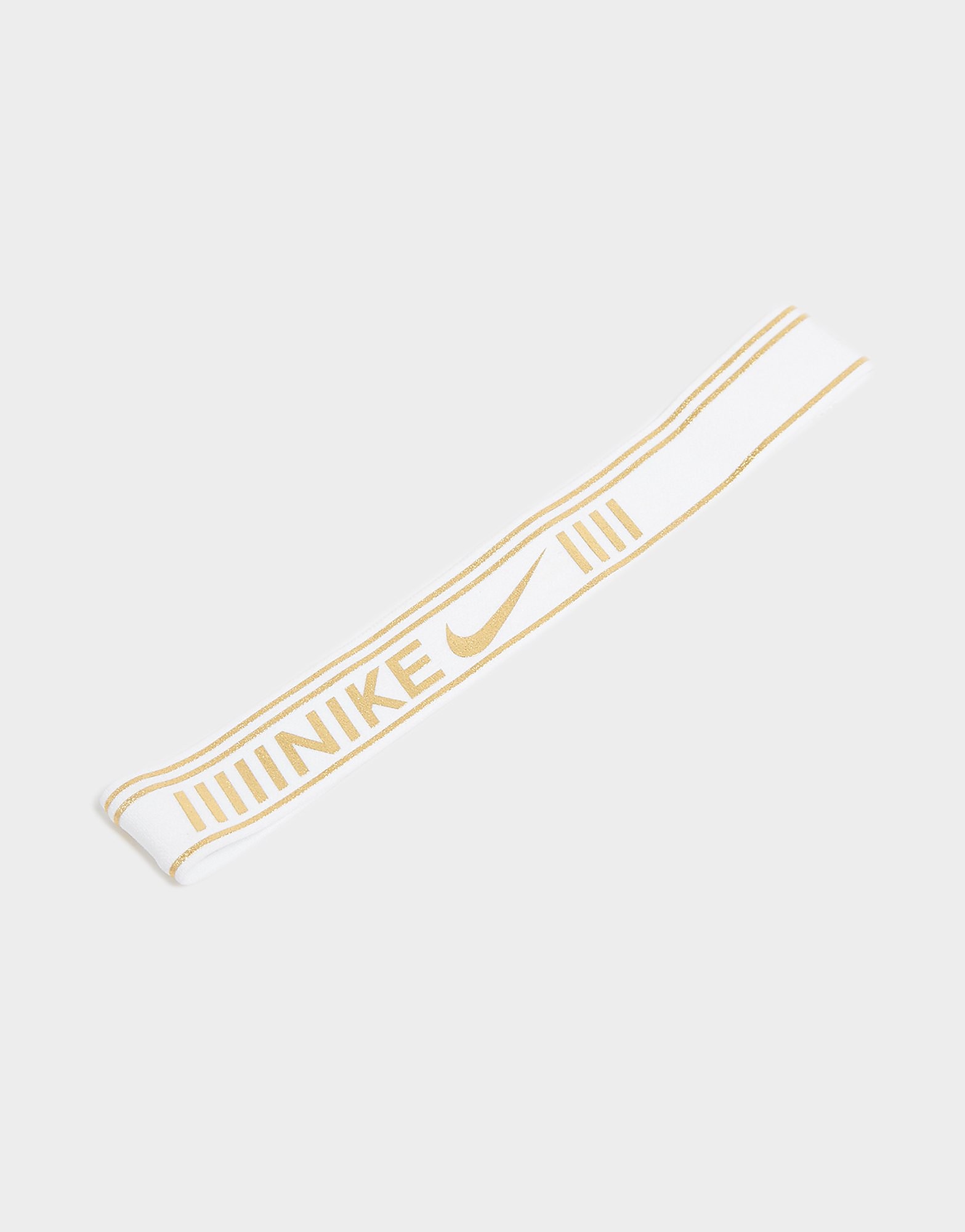 

Nike Pro Metallic Headband - White/Gold - Womens, White/Gold