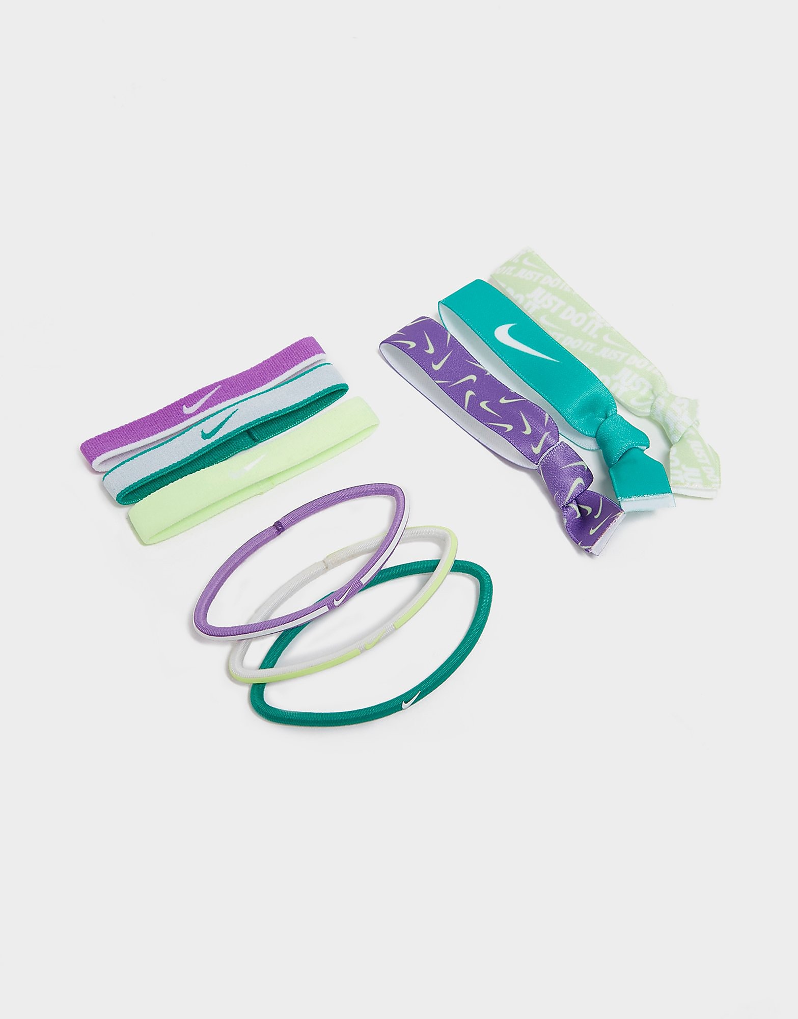 

Nike 9-Pack Mixed Hair Bands - Multi Coloured - Womens, Multi Coloured