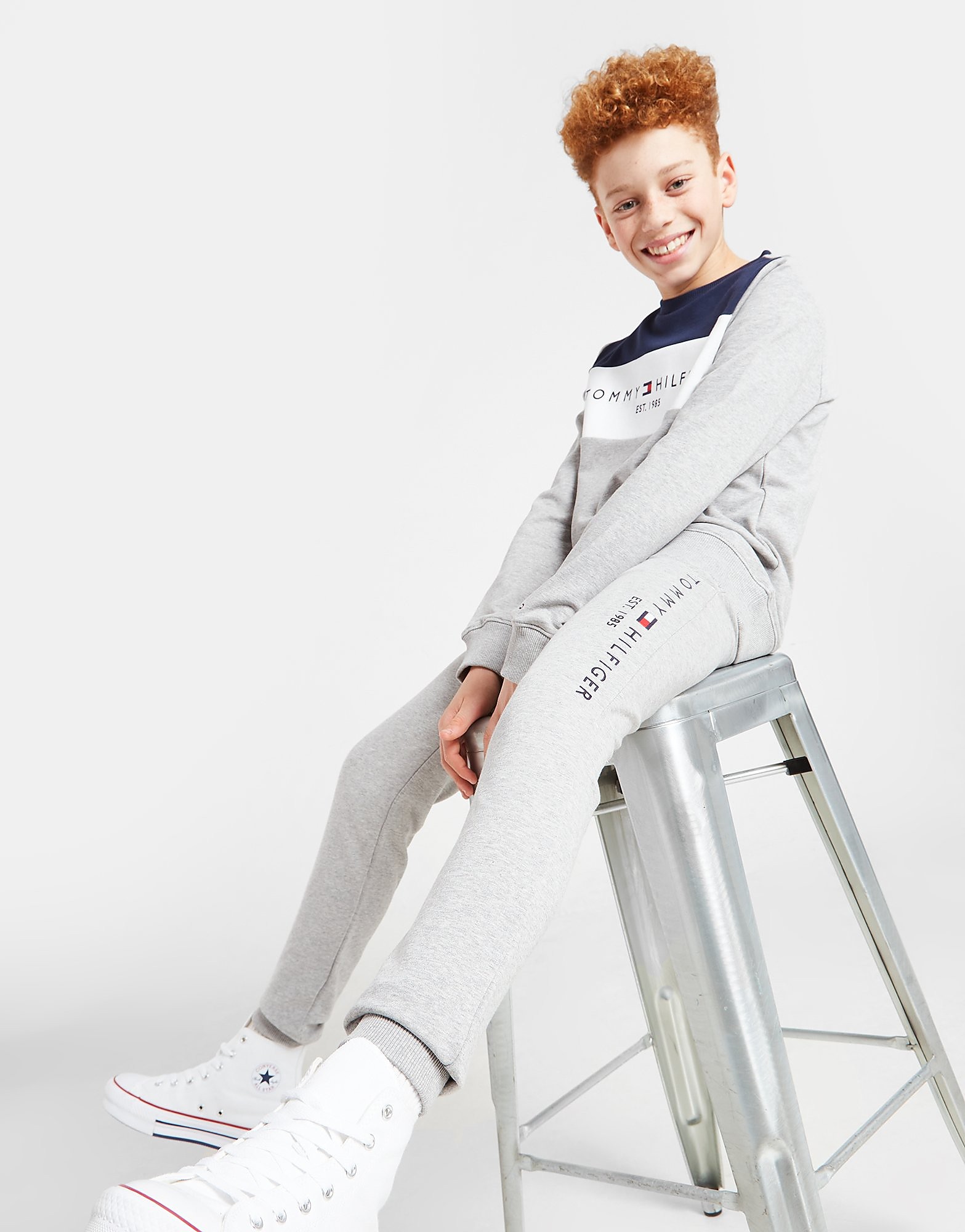 

Tommy Hilfiger Essential Colour Block Tracksuit Junior - Grey - Kids, Grey