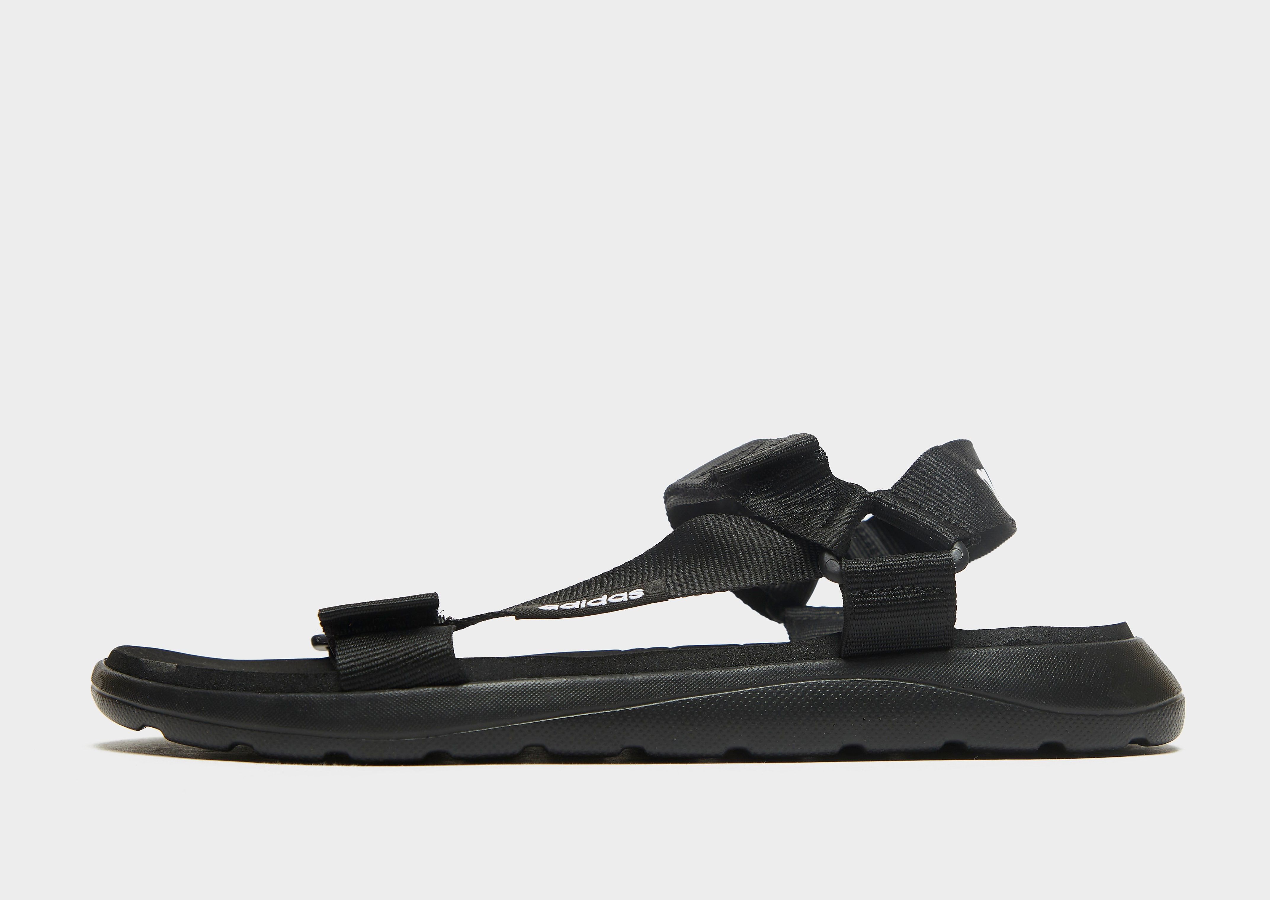 

adidas Comfort Sandals Women's - Core Black / Core Black / Cloud White, Core Black / Core Black / Cloud White