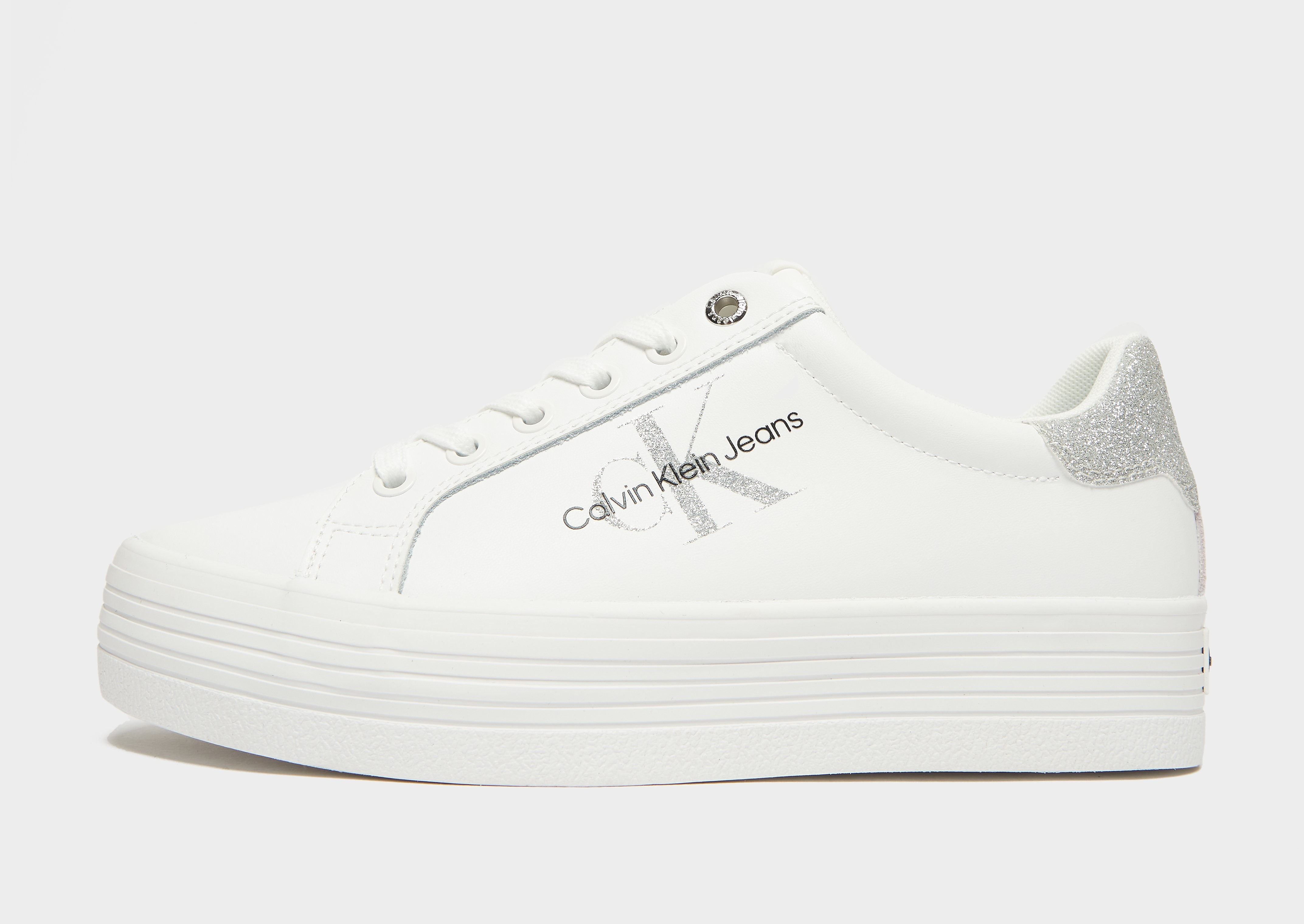

Calvin Klein Jeans Vulcanised Flatform Women's - White, White