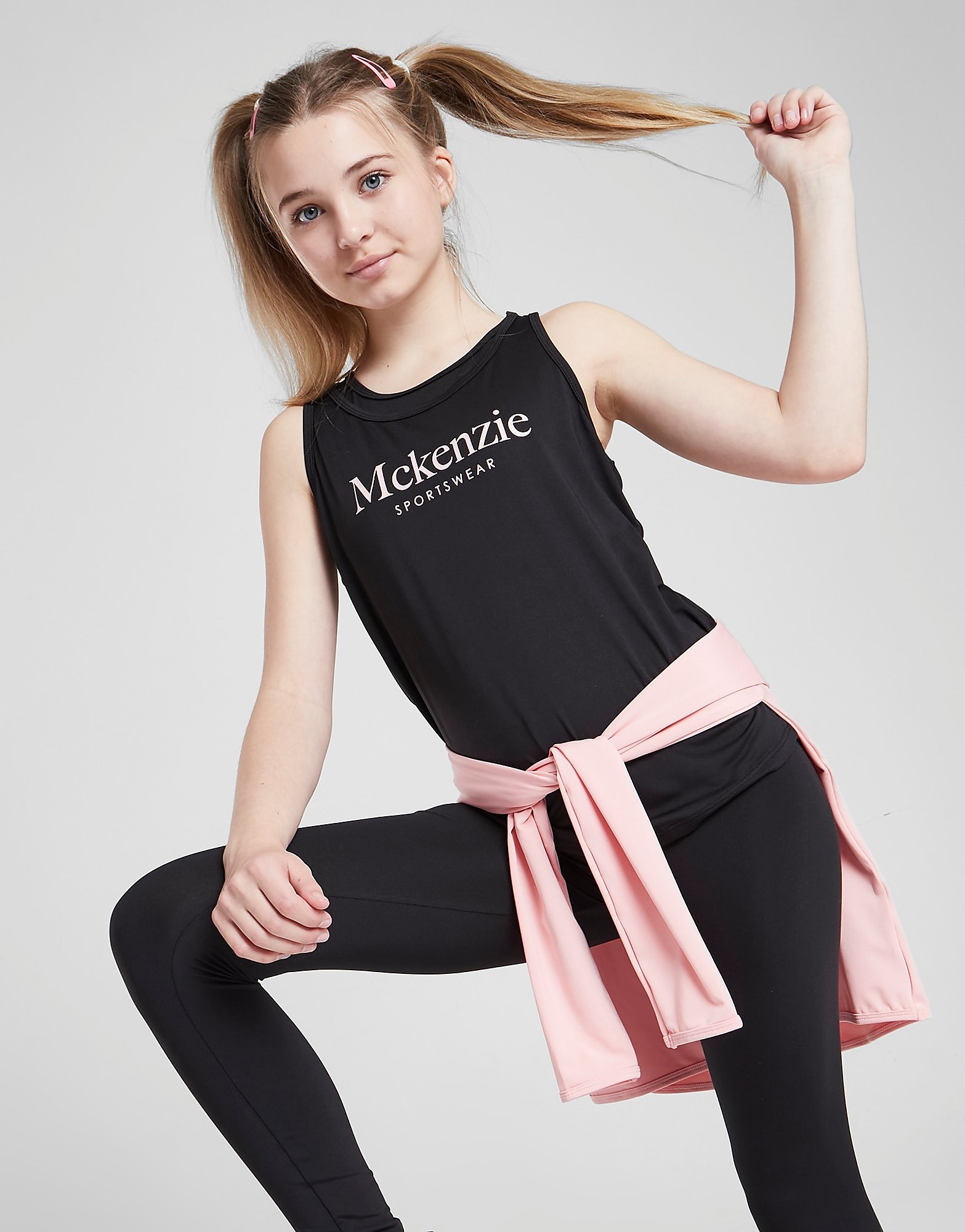 

McKenzie Girls' Fitness Tank Top Junior - Black - Kids, Black