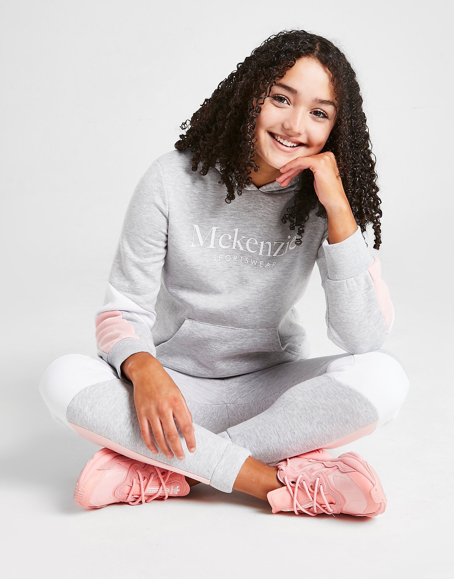 

McKenzie Girls' Colour Block Hoodie Junior - Grey - Kids, Grey