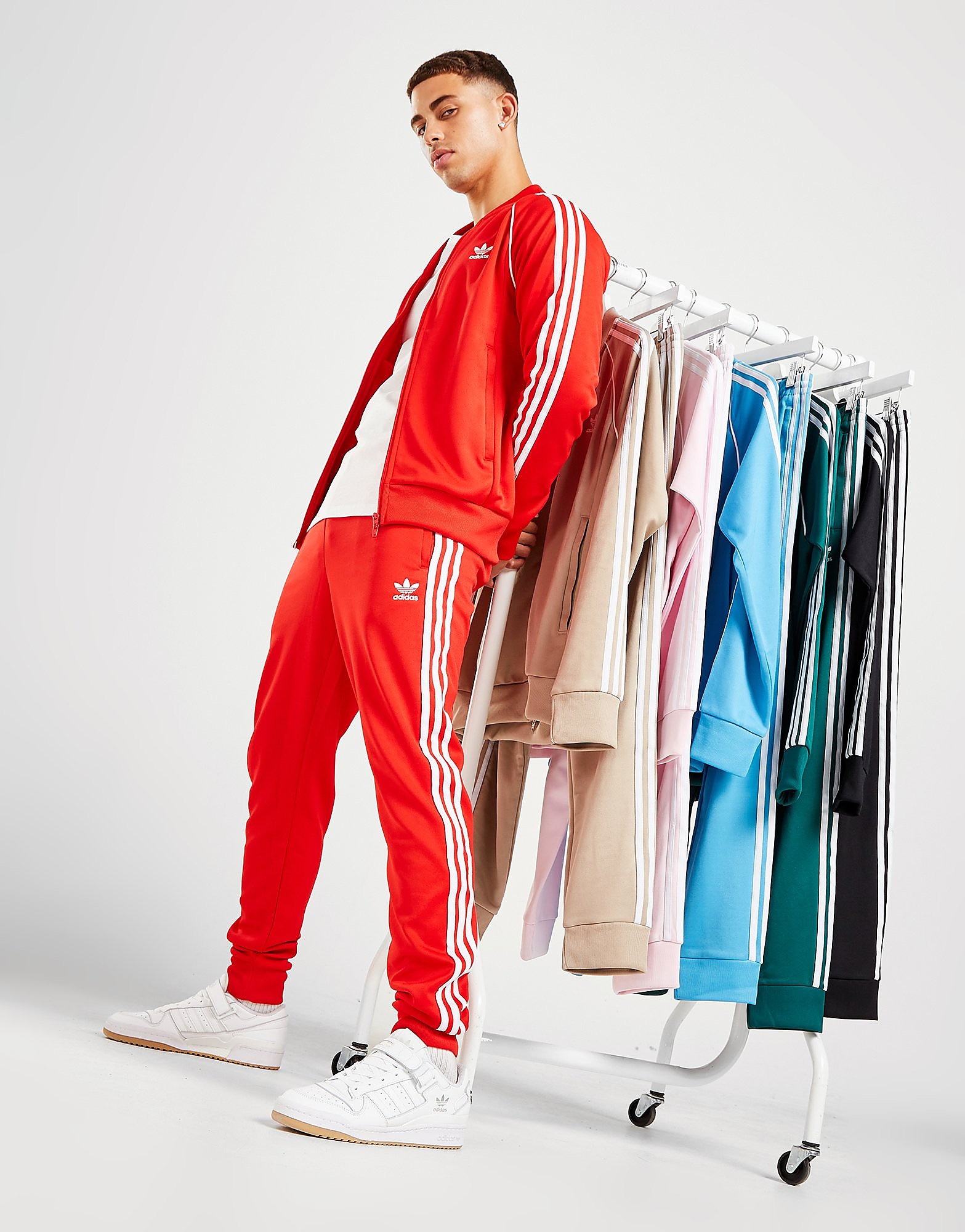 

adidas Originals SST Track Pants - Vivid Red - Mens, Vivid Red