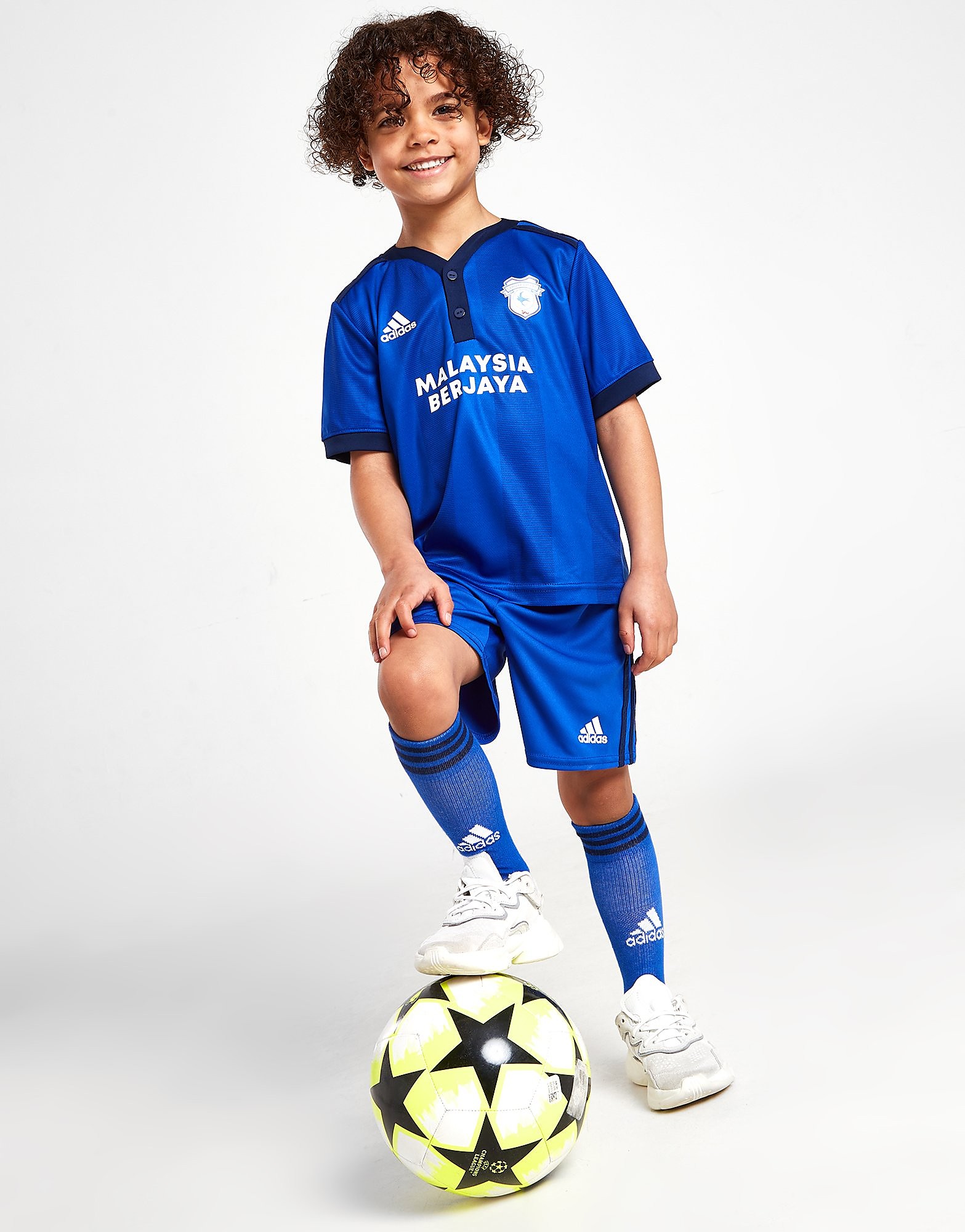 

adidas Cardiff City FC 2021/22 Home Kit Children - Blue - Kids, Blue