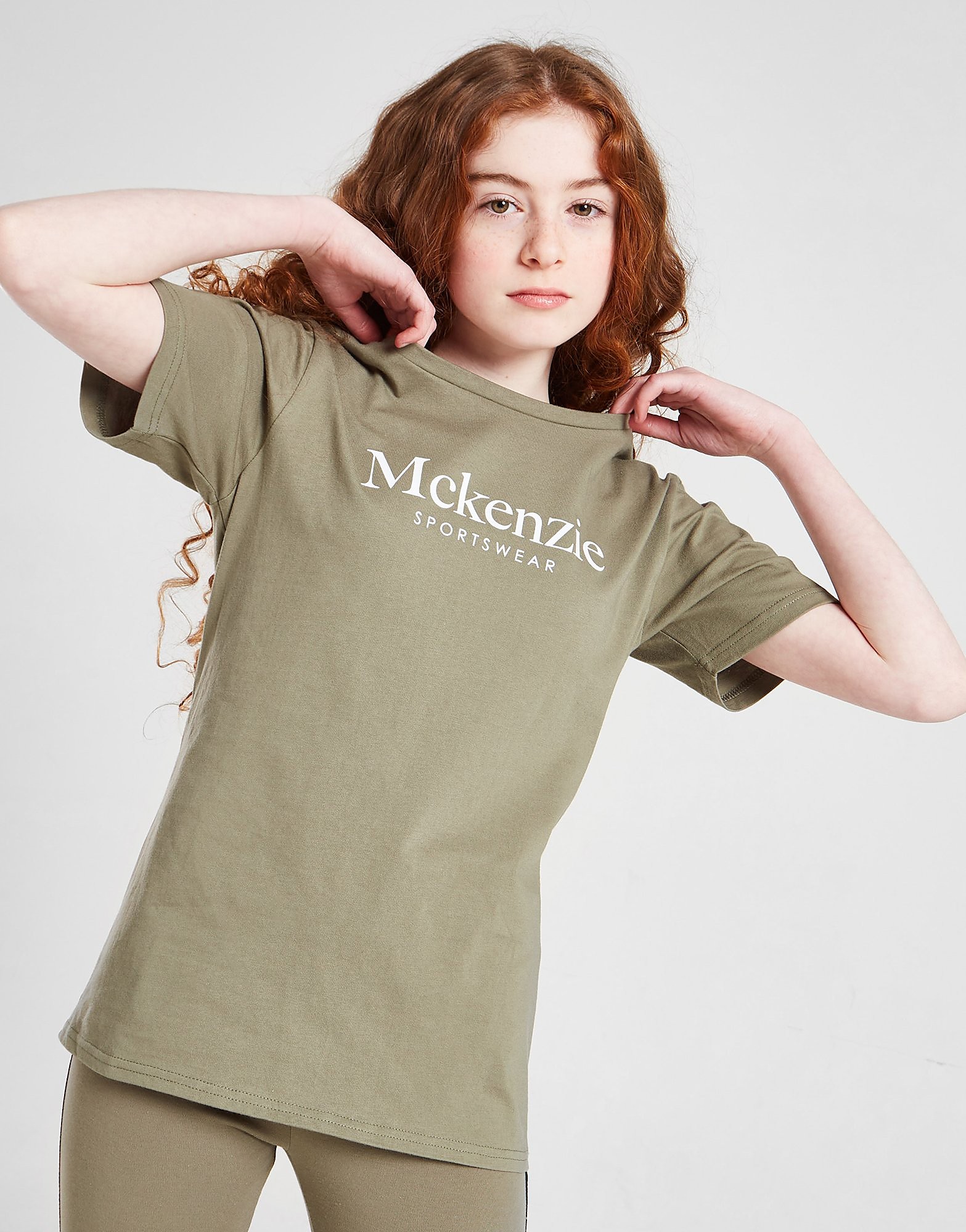 

McKenzie Girls' Tape Boyfriend T-Shirt Junior - Green - Kids, Green