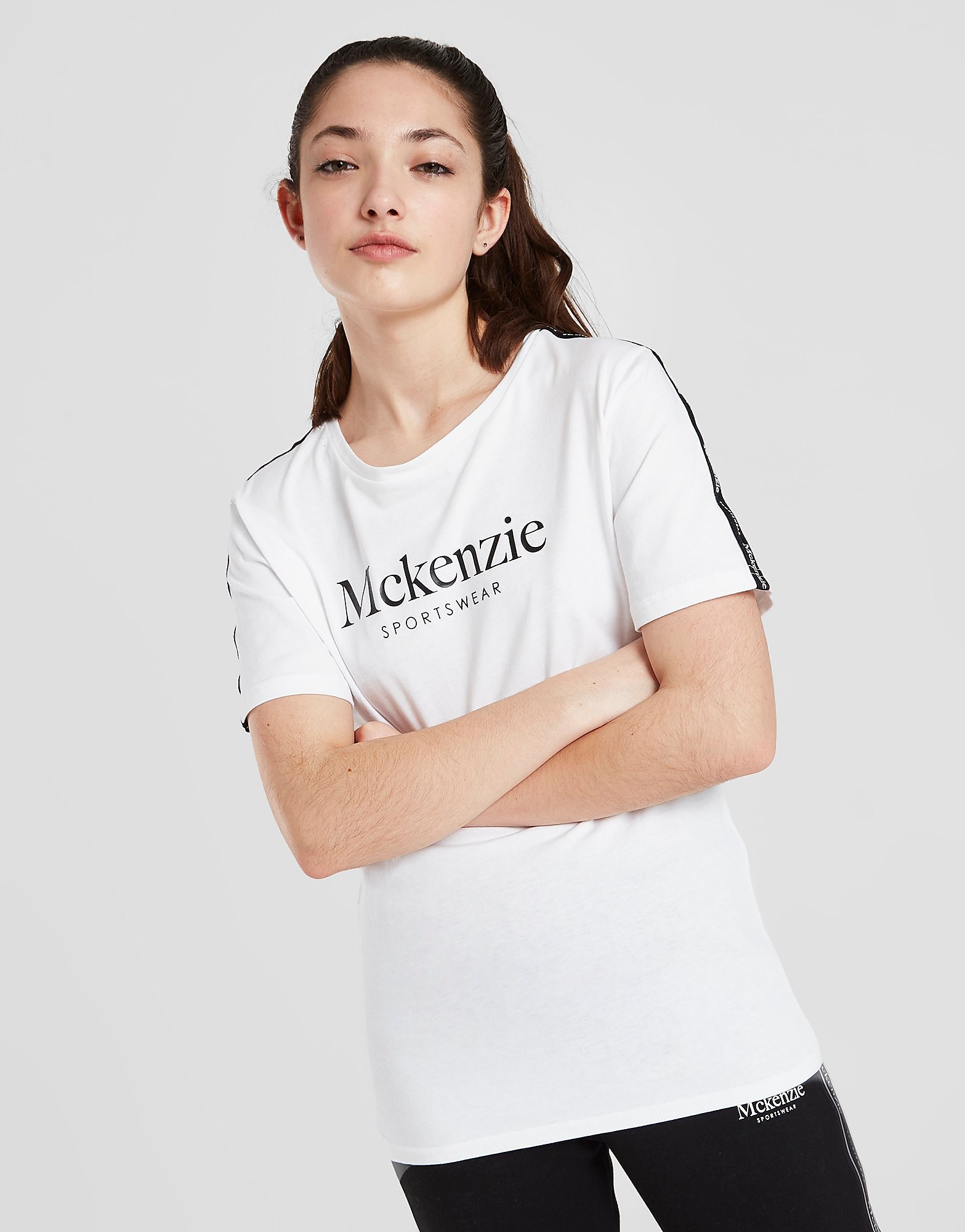 

McKenzie Girls' Tape Boyfriend T-Shirt Junior - WHITE - Kids, WHITE