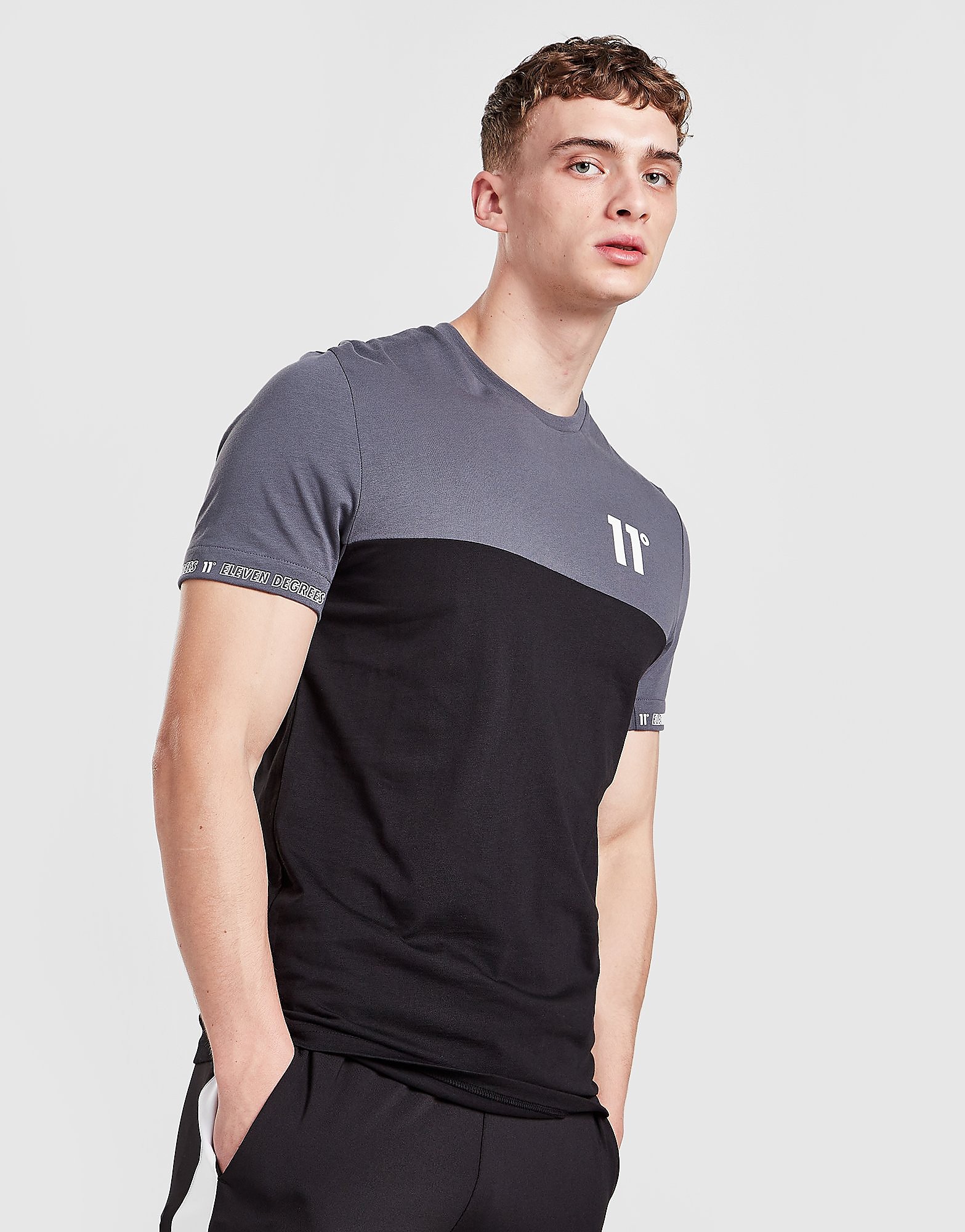 

11 Degrees Tape T-Shirt - Black - Mens, Black