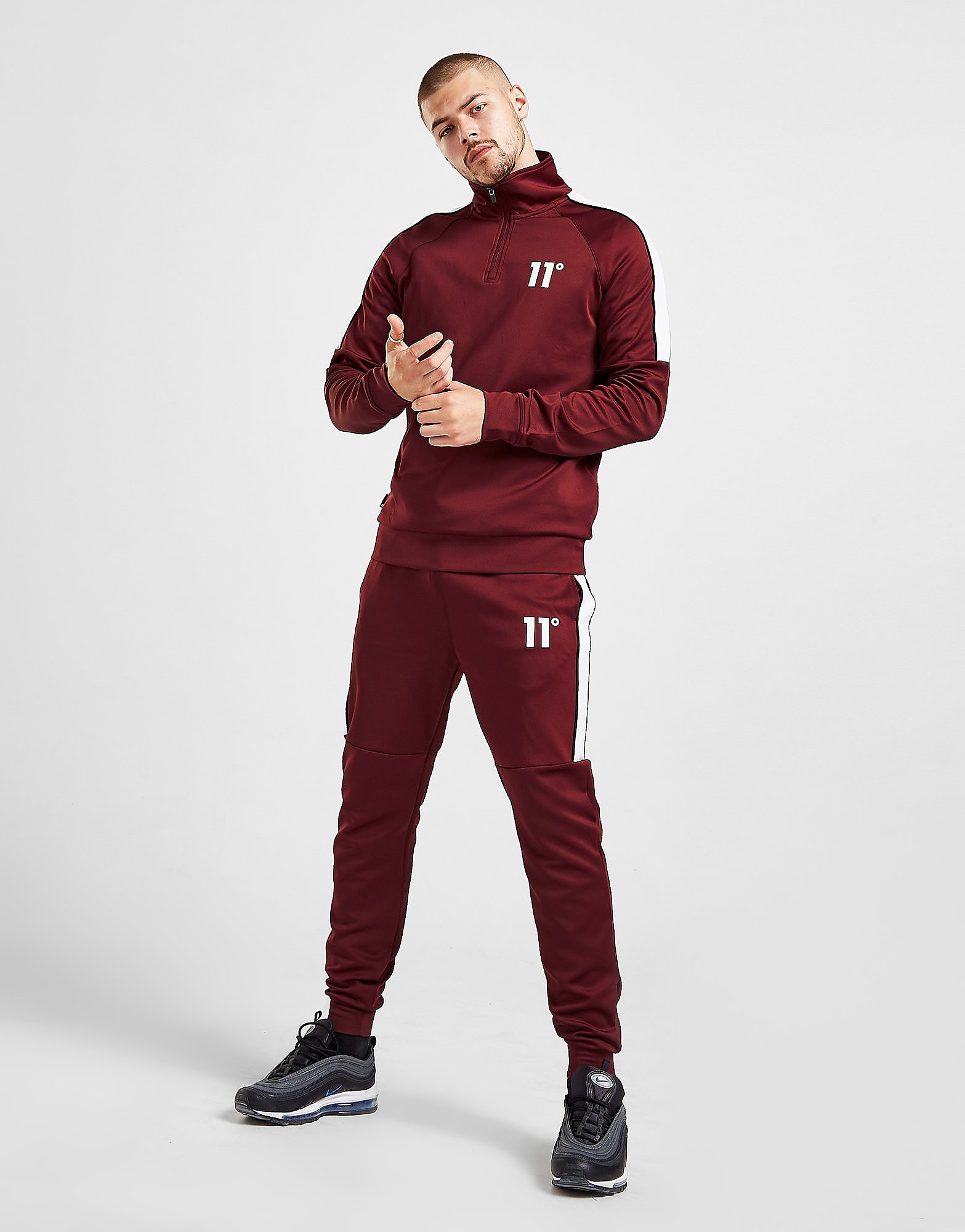 

11 Degrees Poly Track Pants - Red - Mens, Red