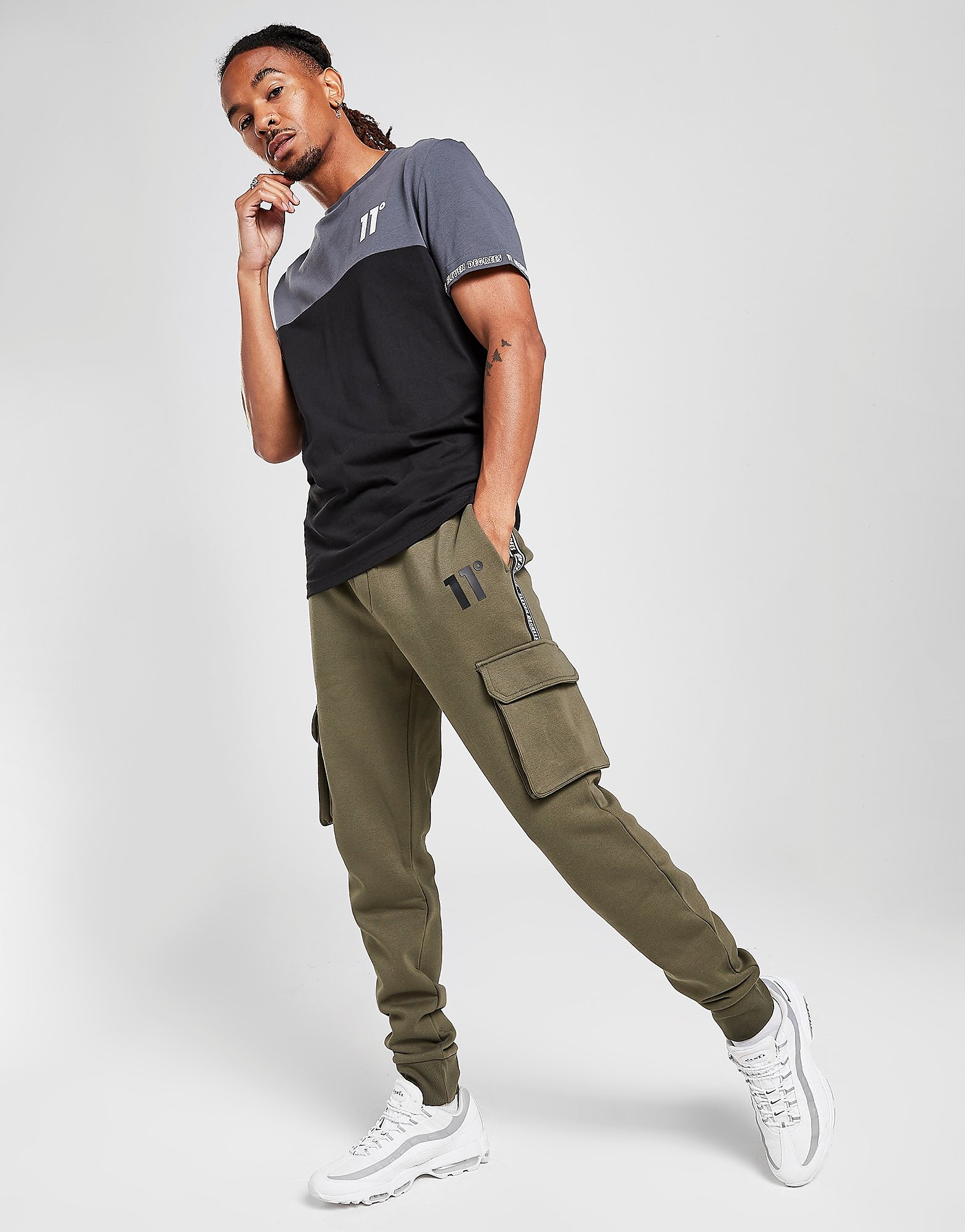 

11 Degrees Cargo Tape Joggers - Brown - Mens, Brown