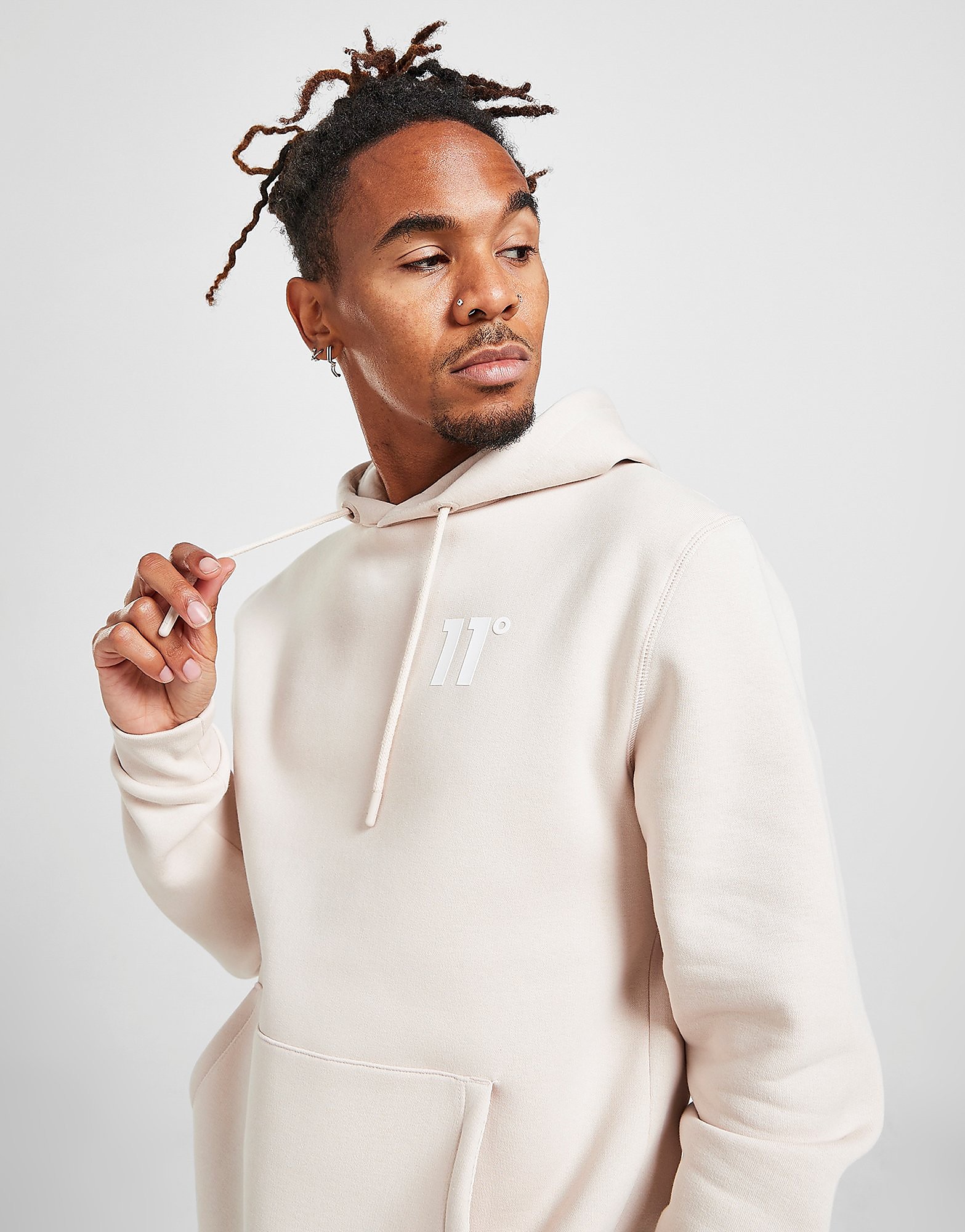 

11 Degrees Core Overhead Hoodie - Beige - Mens, Beige