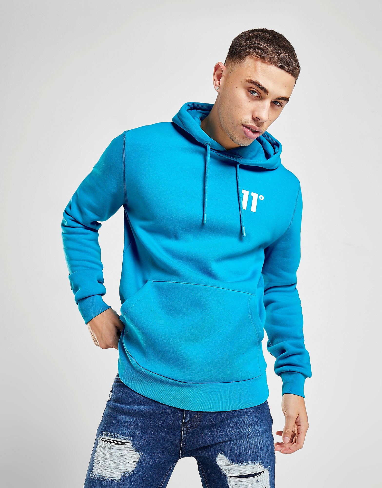 

11 Degrees Core Overhead Hoodie - Blue - Mens, Blue