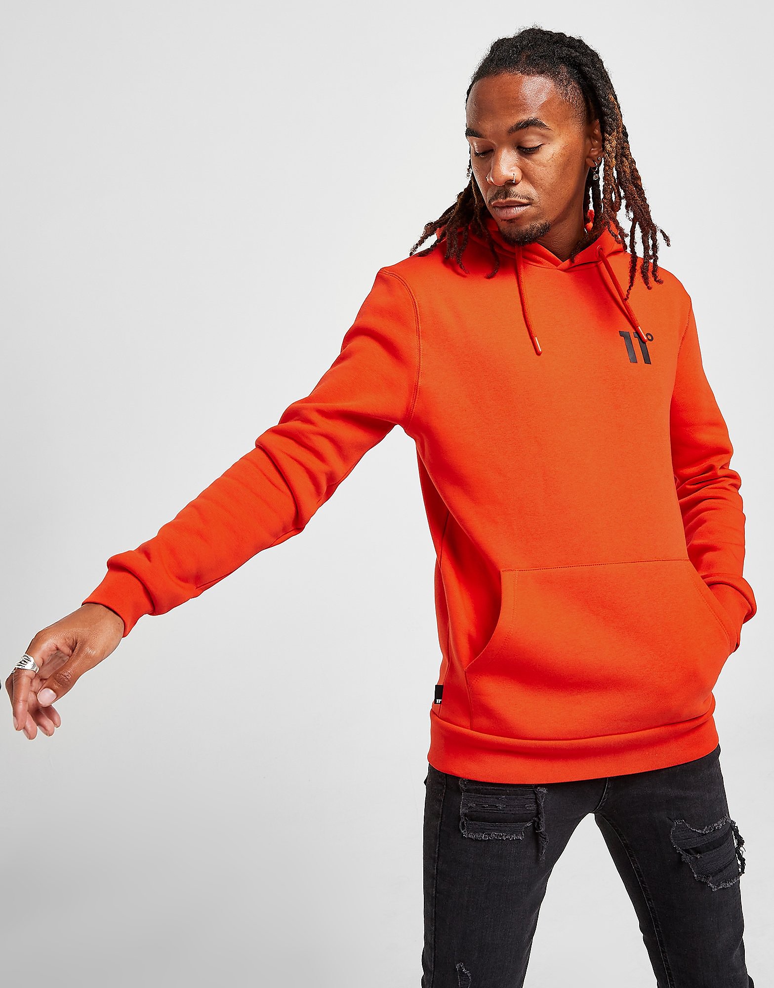 

11 Degrees Core Overhead Hoodie - Orange - Mens, Orange