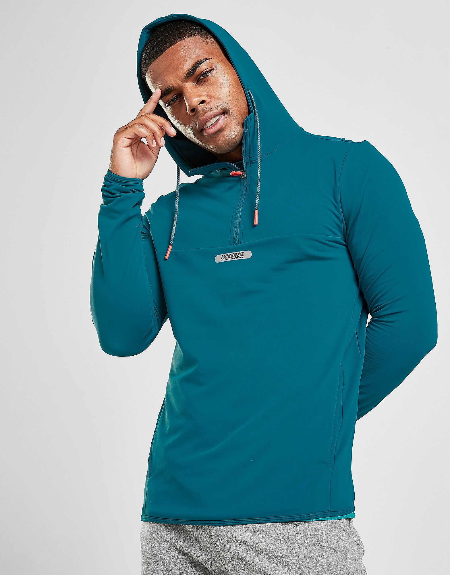 

McKenzie Speed 1/4 Zip Poly Hoodie - Only at JD - Blue - Mens, Blue