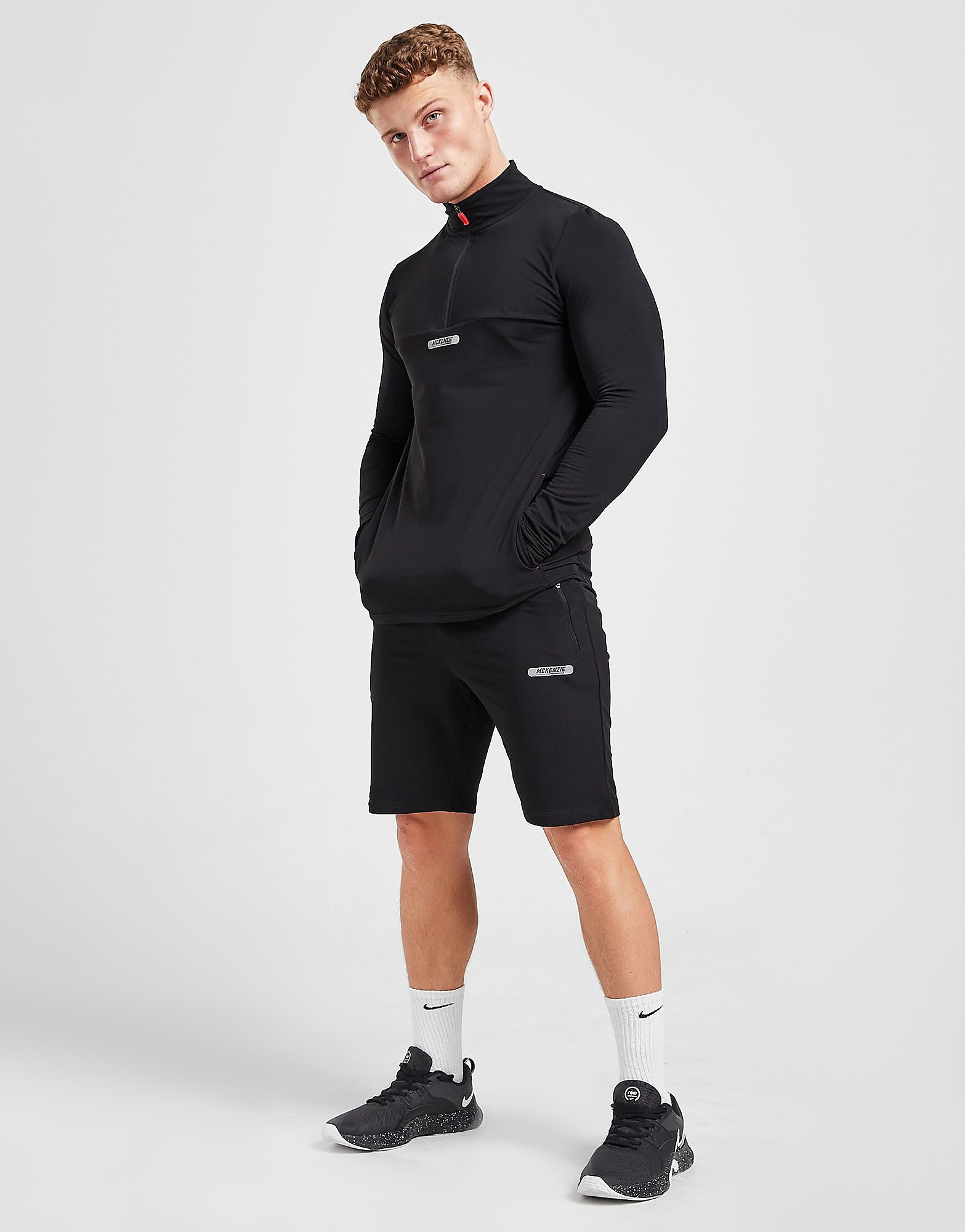 

McKenzie Speed Track Top & Shorts Set - Only at JD - Black - Mens, Black