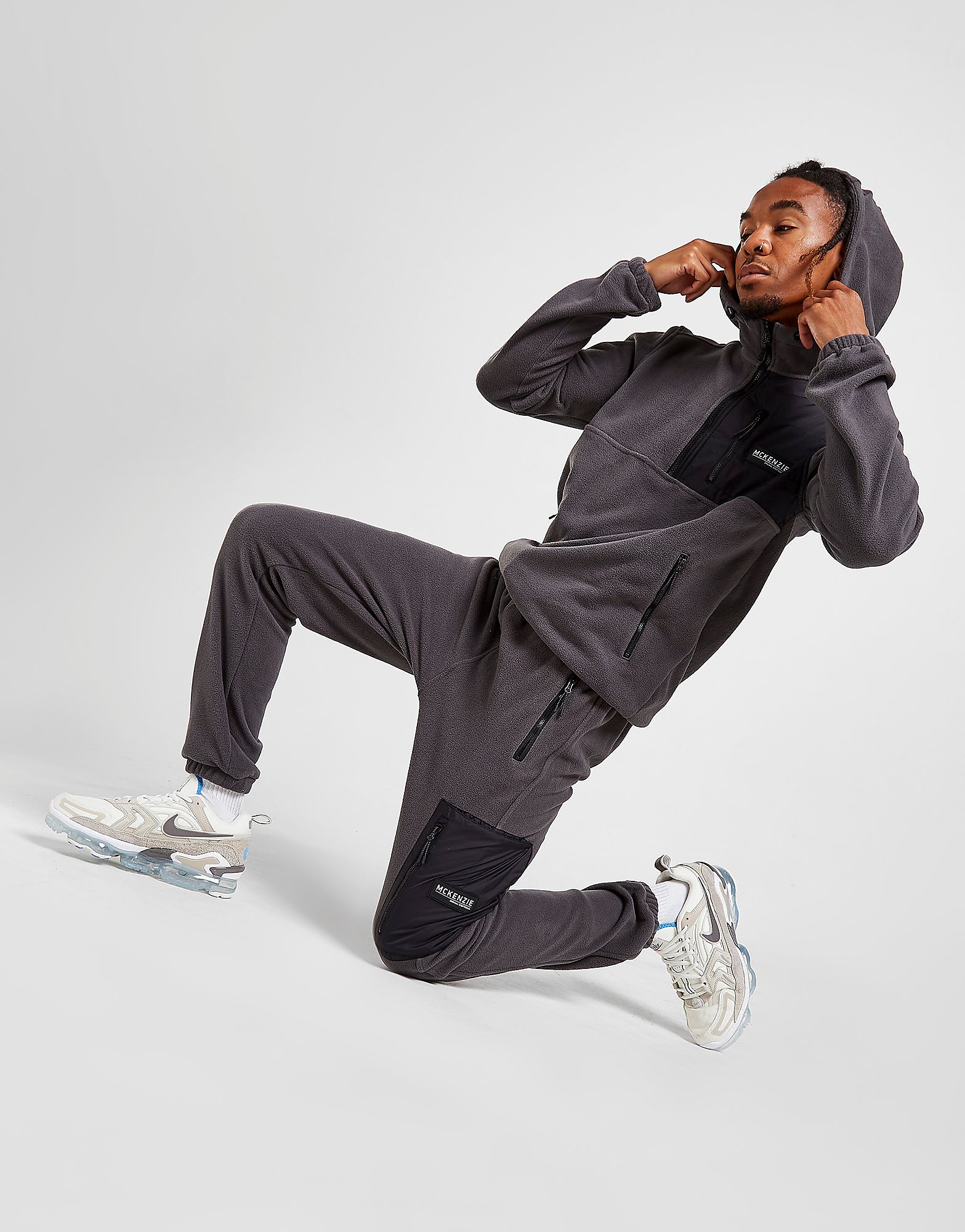 

McKenzie Charlie Polar Fleece Tracksuit - Only at JD - Grey - Mens, Grey