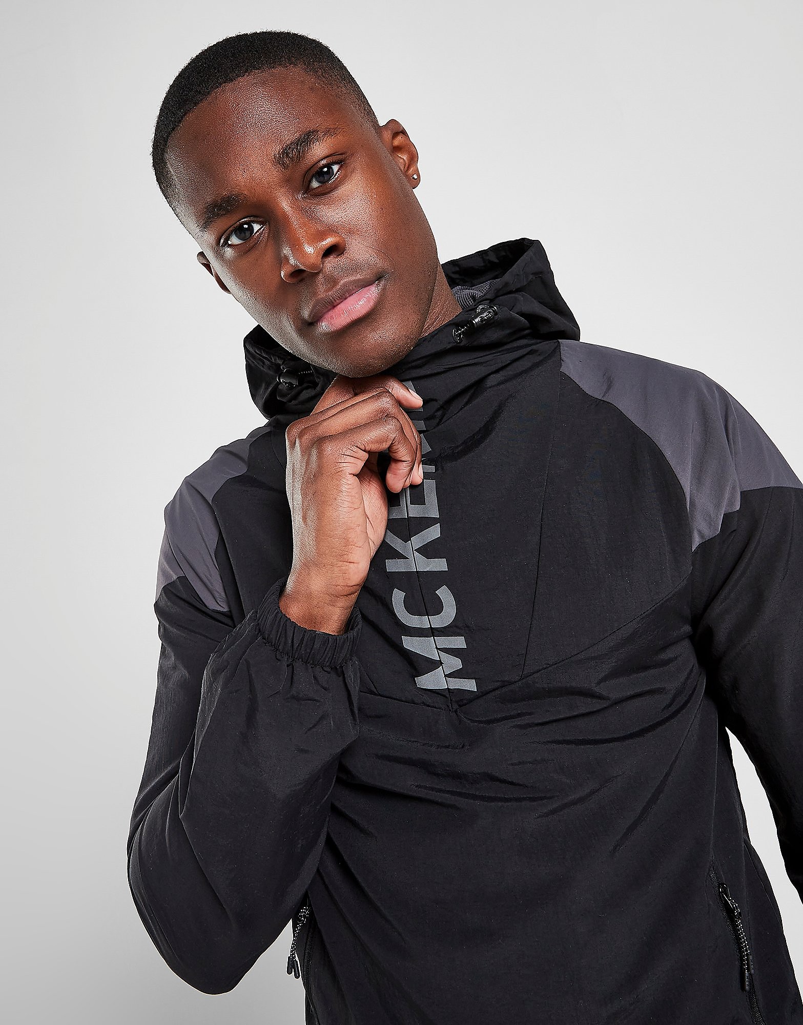 

McKenzie Brexton 1/4 Zip Light Jacket - Only at JD - Black - Mens, Black