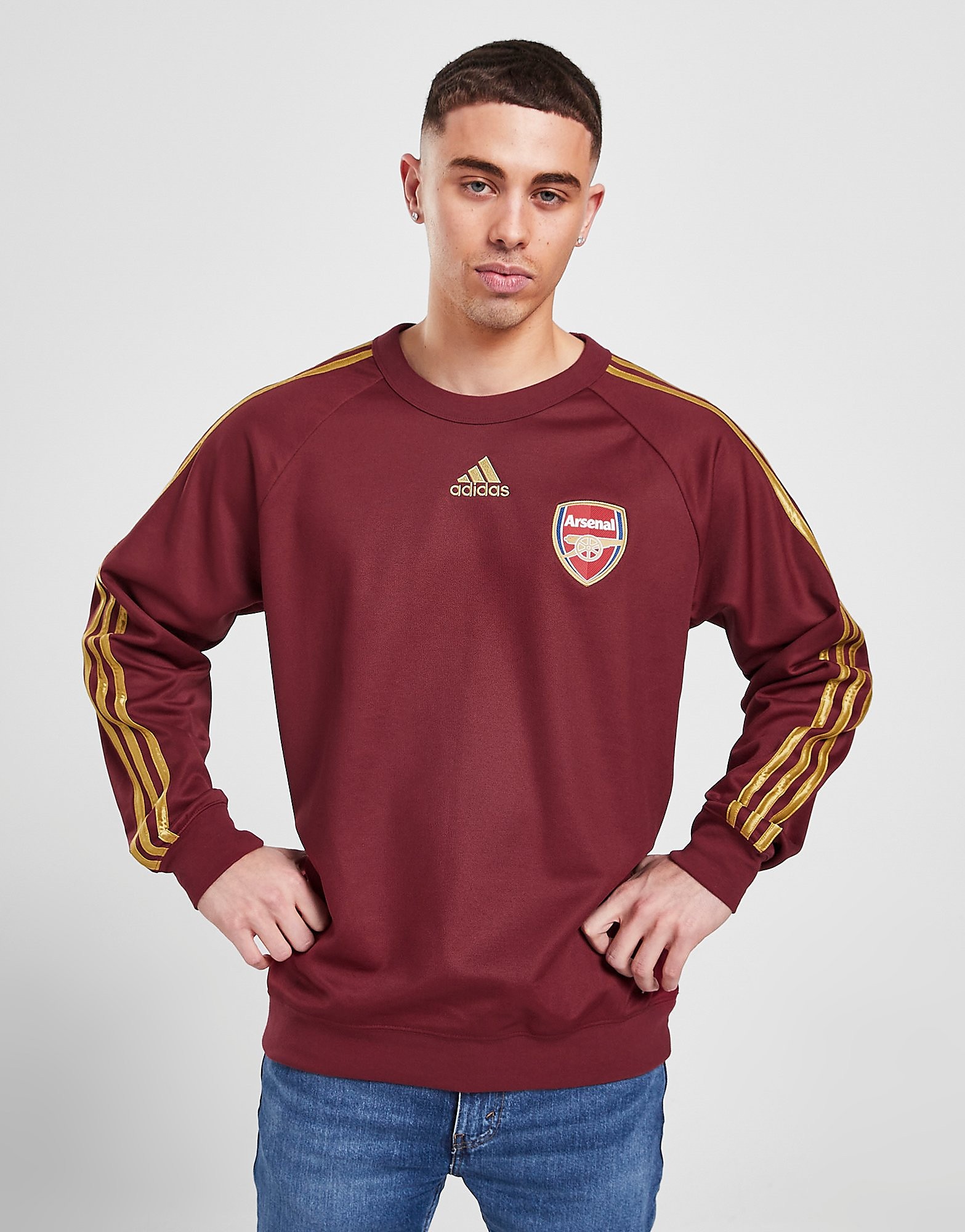 

adidas Arsenal FC Teamgeist Crew Sweatshirt - Noble Maroon - Mens, Noble Maroon