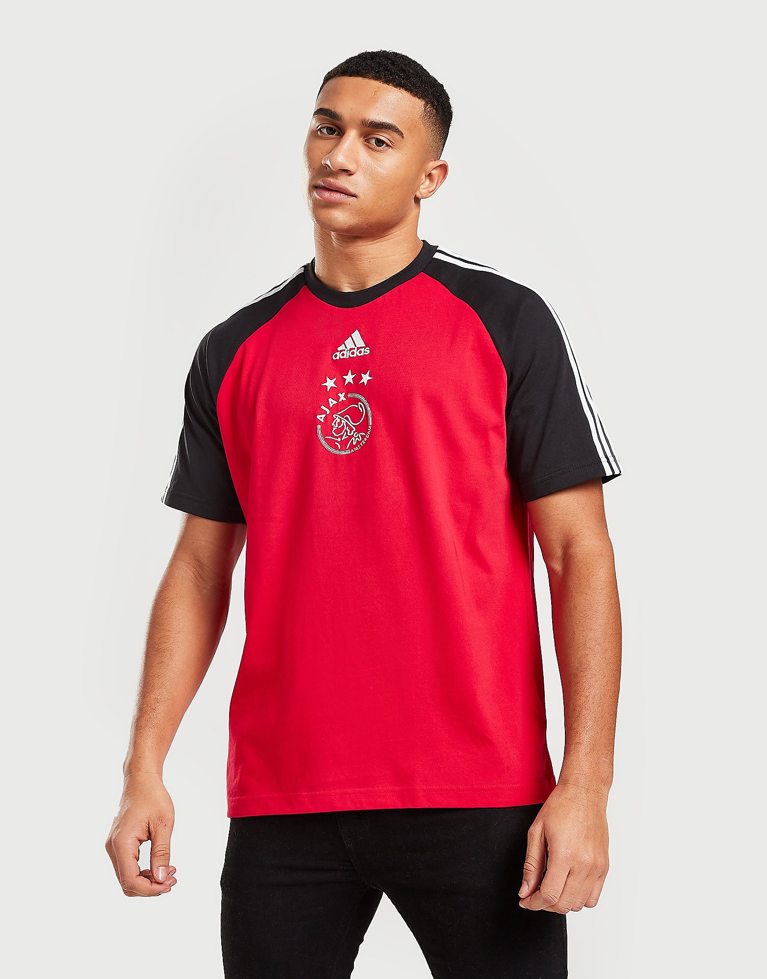 

adidas Ajax Teamgeist T-Shirt - Bold Red - Mens, Bold Red