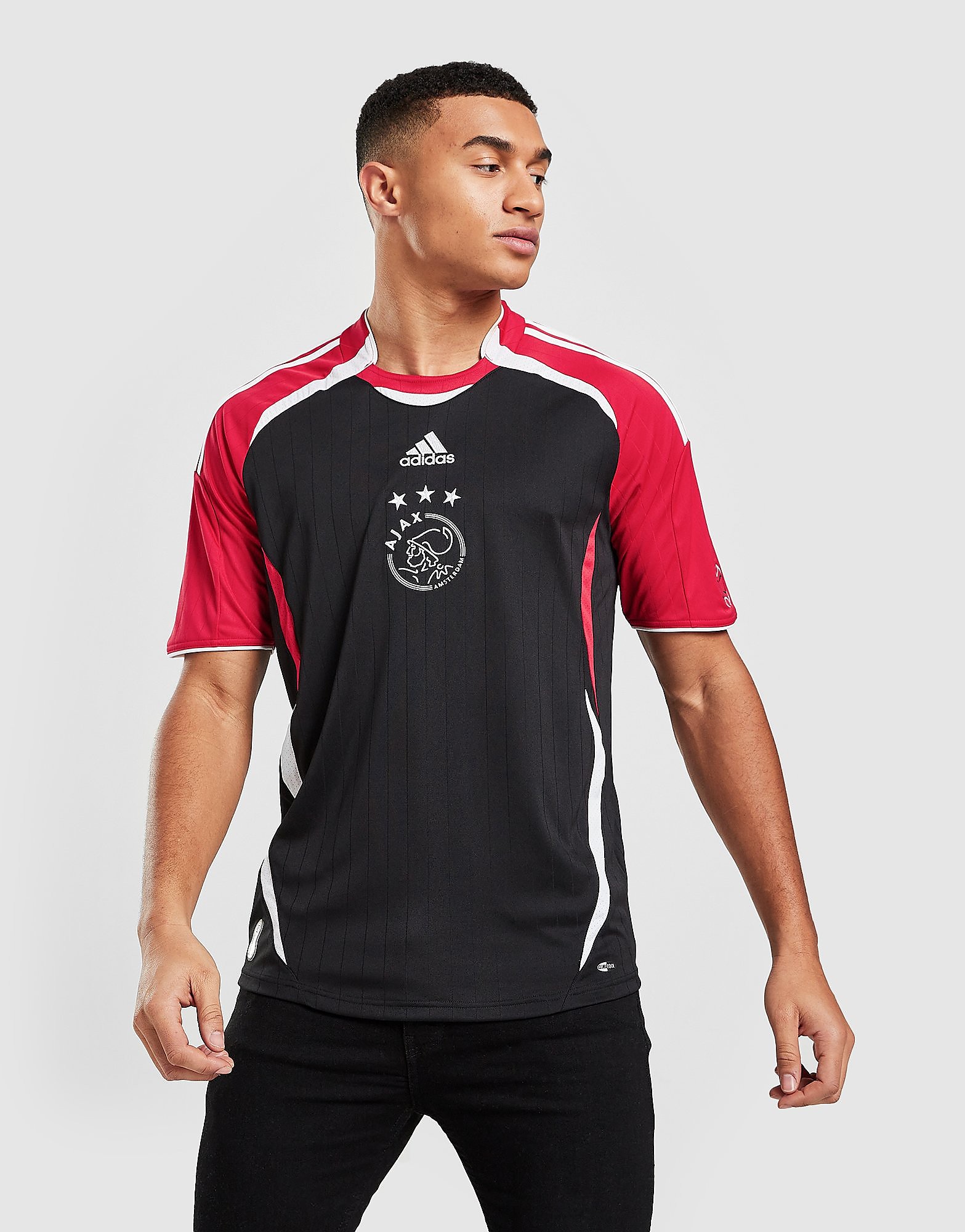 

adidas Ajax Teamgeist Jersey - Black / Bold Red / White - Mens, Black / Bold Red / White