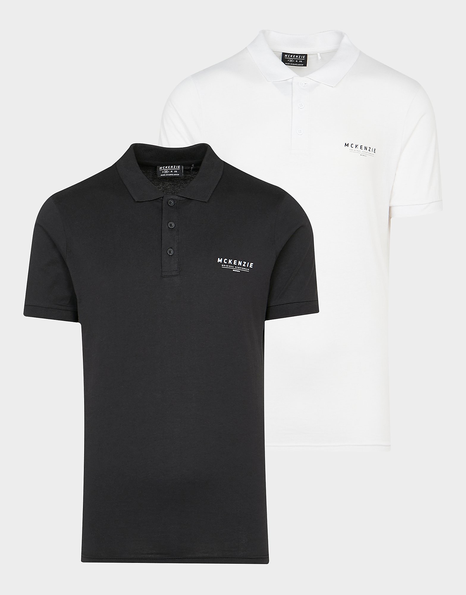 

McKenzie 2 Pack Essential Polo Shirt - Only at JD - Black - Mens, Black