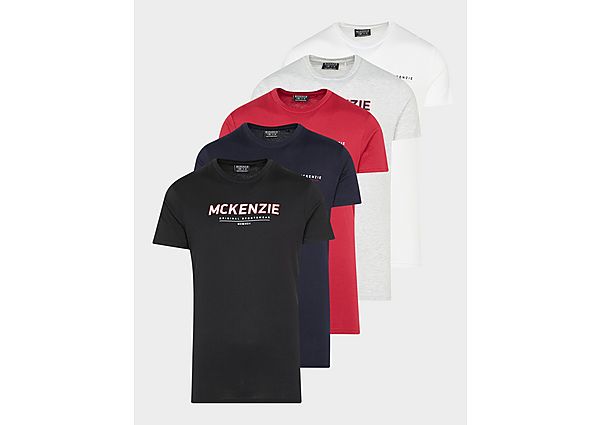 McKenzie 5 Pack Mixed Core Logo T-Shirt - Heren
