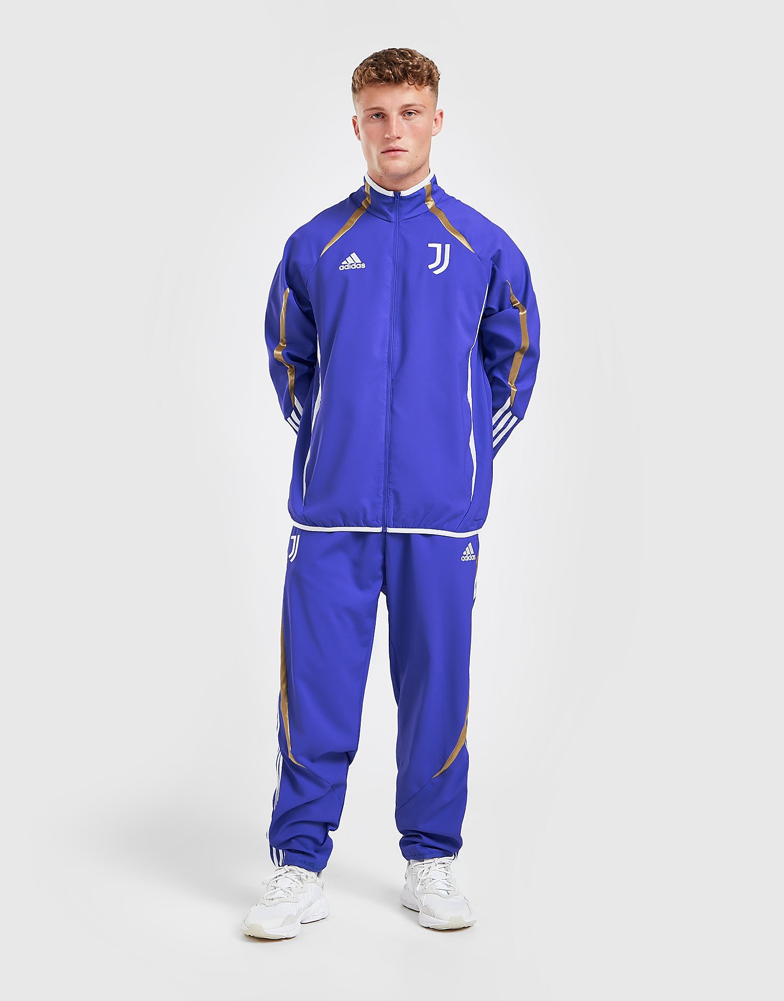 

adidas Juventus FC Teamgeist Woven Track Pants - Hi-Res Blue - Mens, Hi-Res Blue