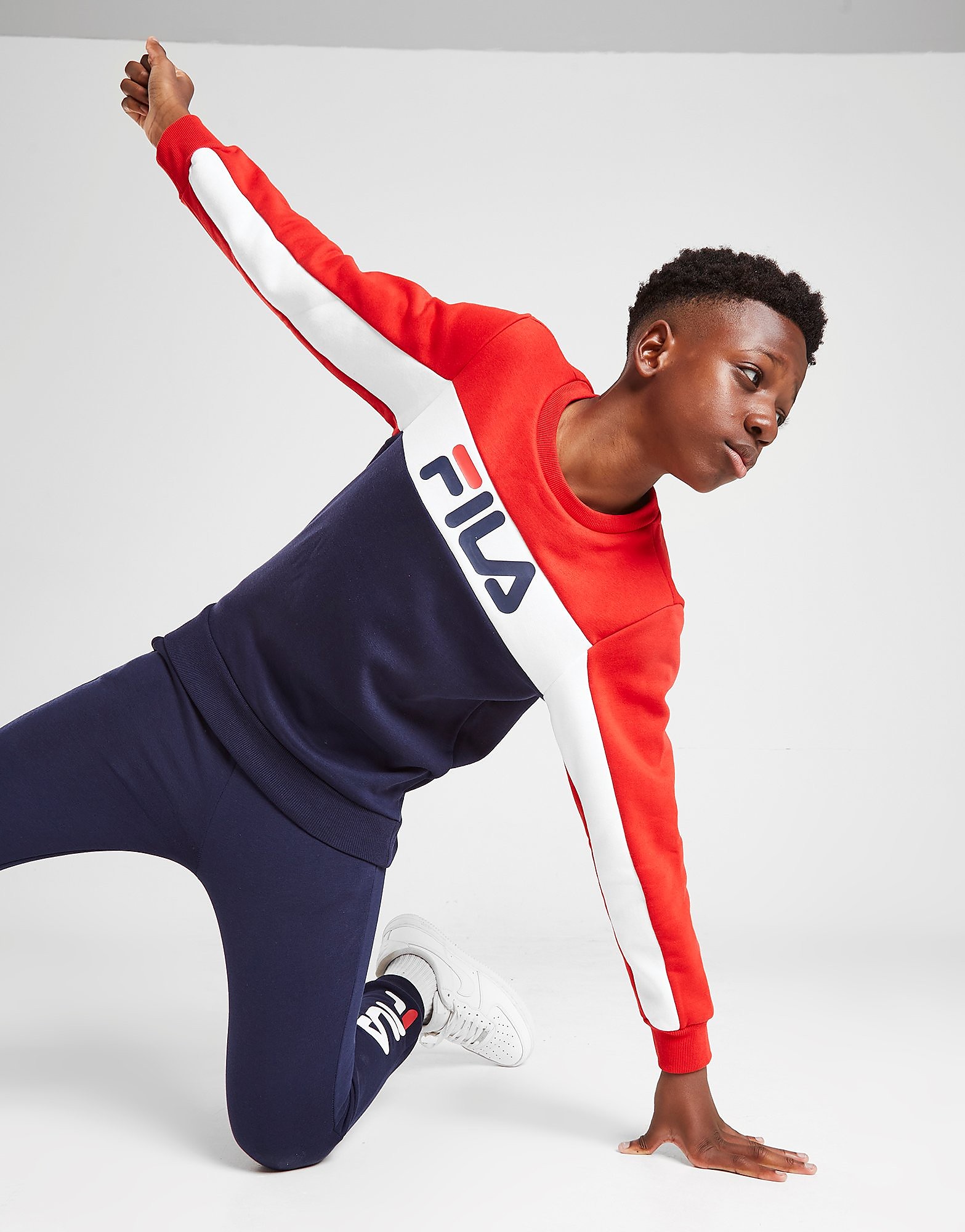 

Fila Asher Crew Sweatshirt Junior - Only at JD - Blue - Kids, Blue