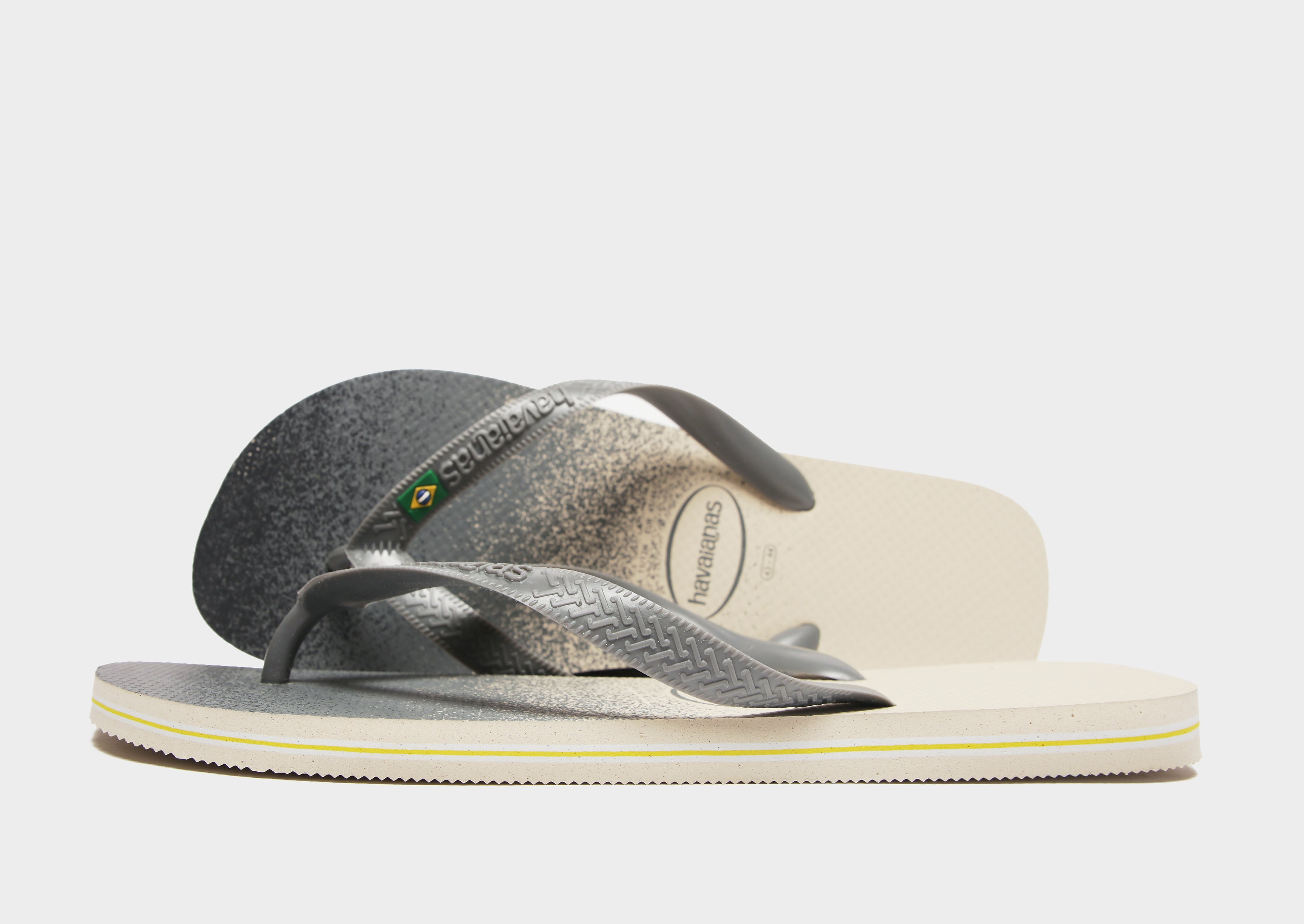 

Havaianas Brazil Logo Flip Flops - Grey - Mens, Grey