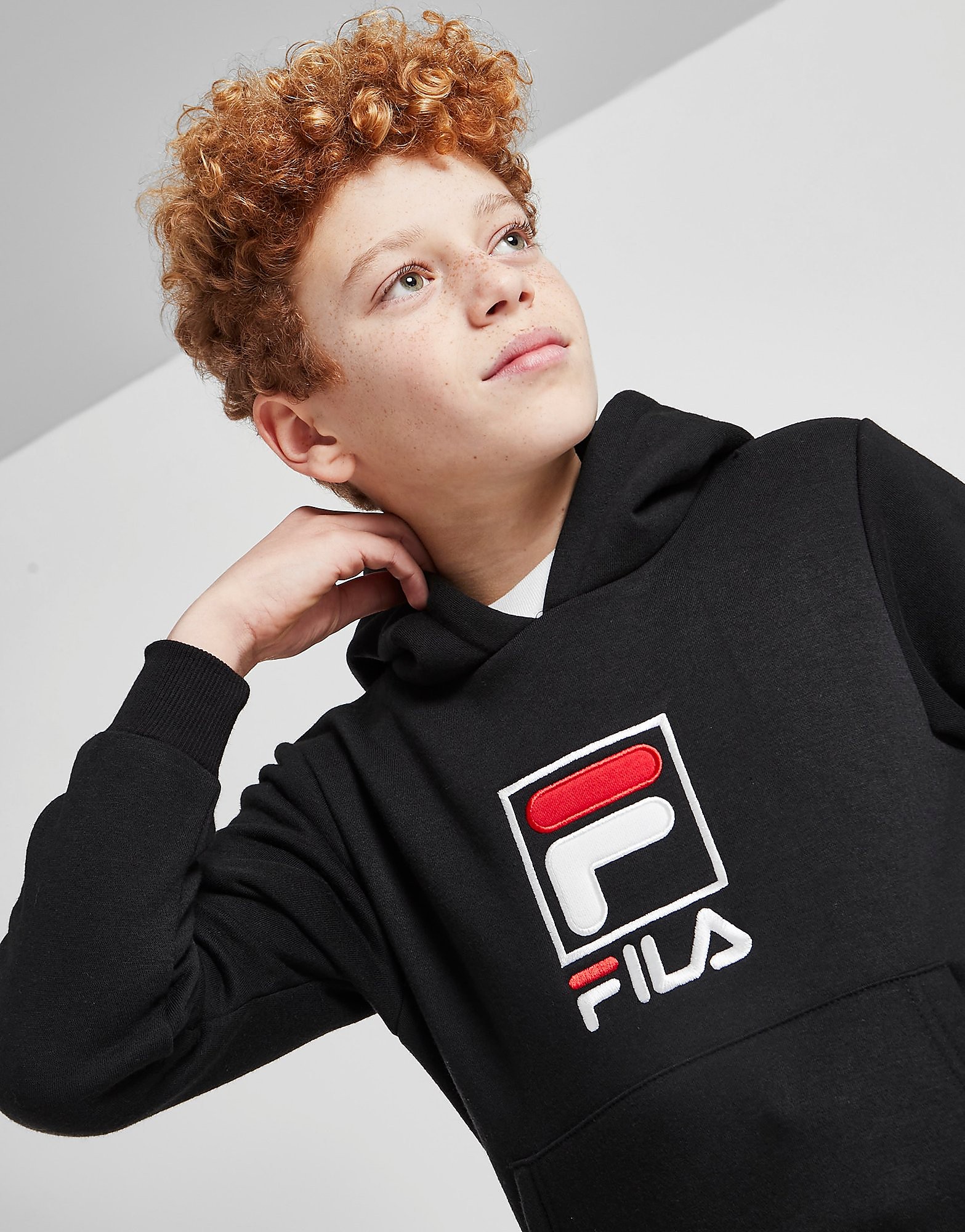 

Fila Dodi Logo Overhead Hoodie Junior - Only at JD - Black - Kids, Black