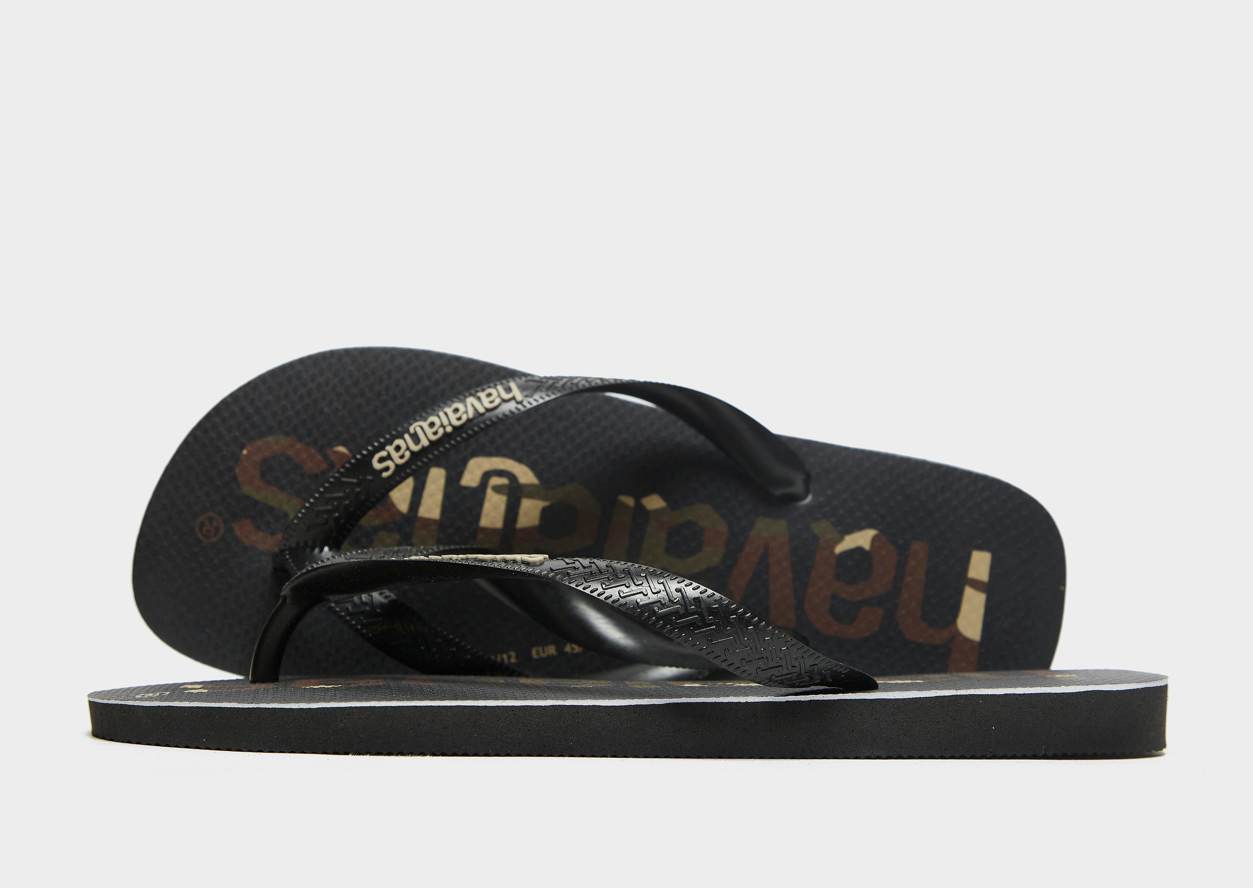 

Havaianas Logomania 2 Flip Flops - Black - Mens, Black