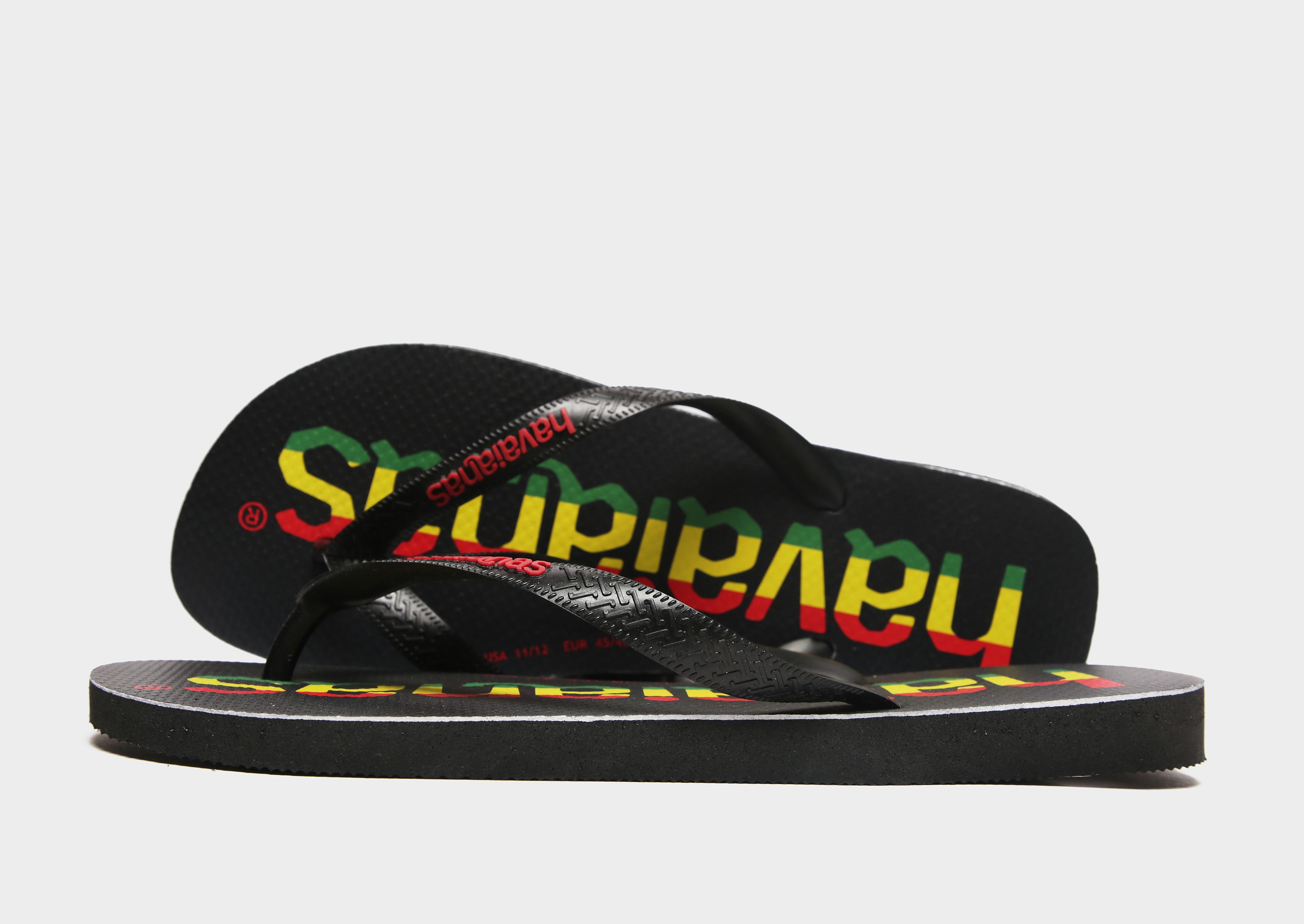 Havaianas Logomania 2 Flip Flops - Black - Mens, Black