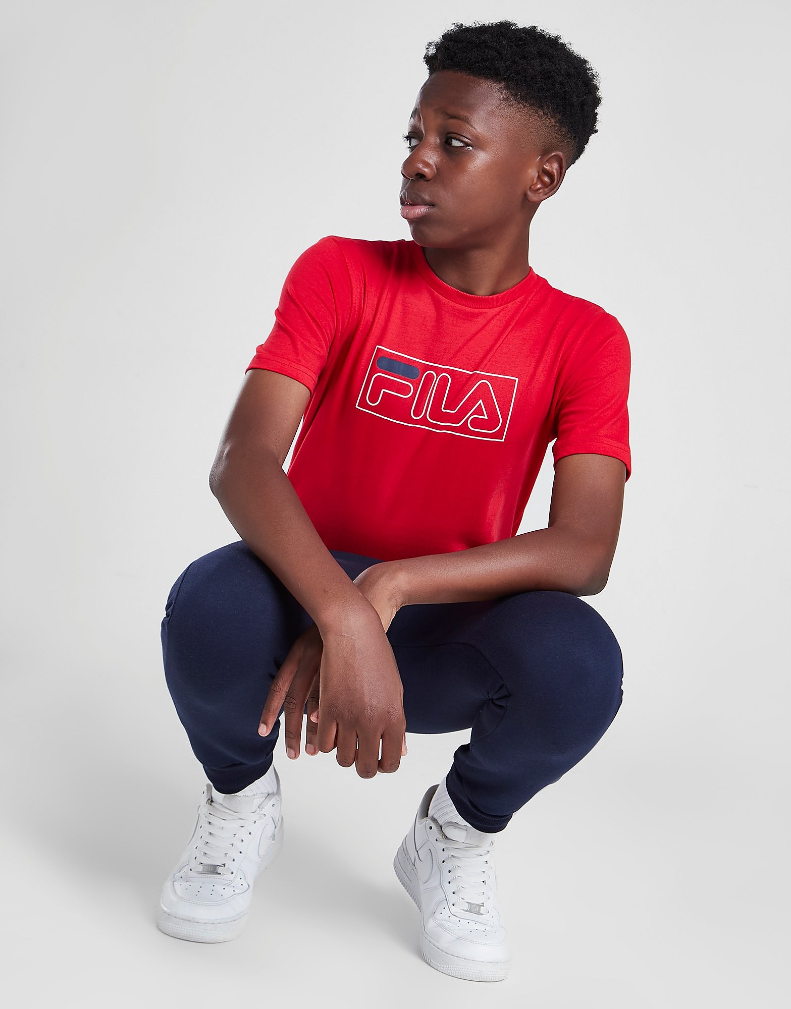 

Fila Benji Logo T-Shirt Junior - Only at JD - Red - Kids, Red