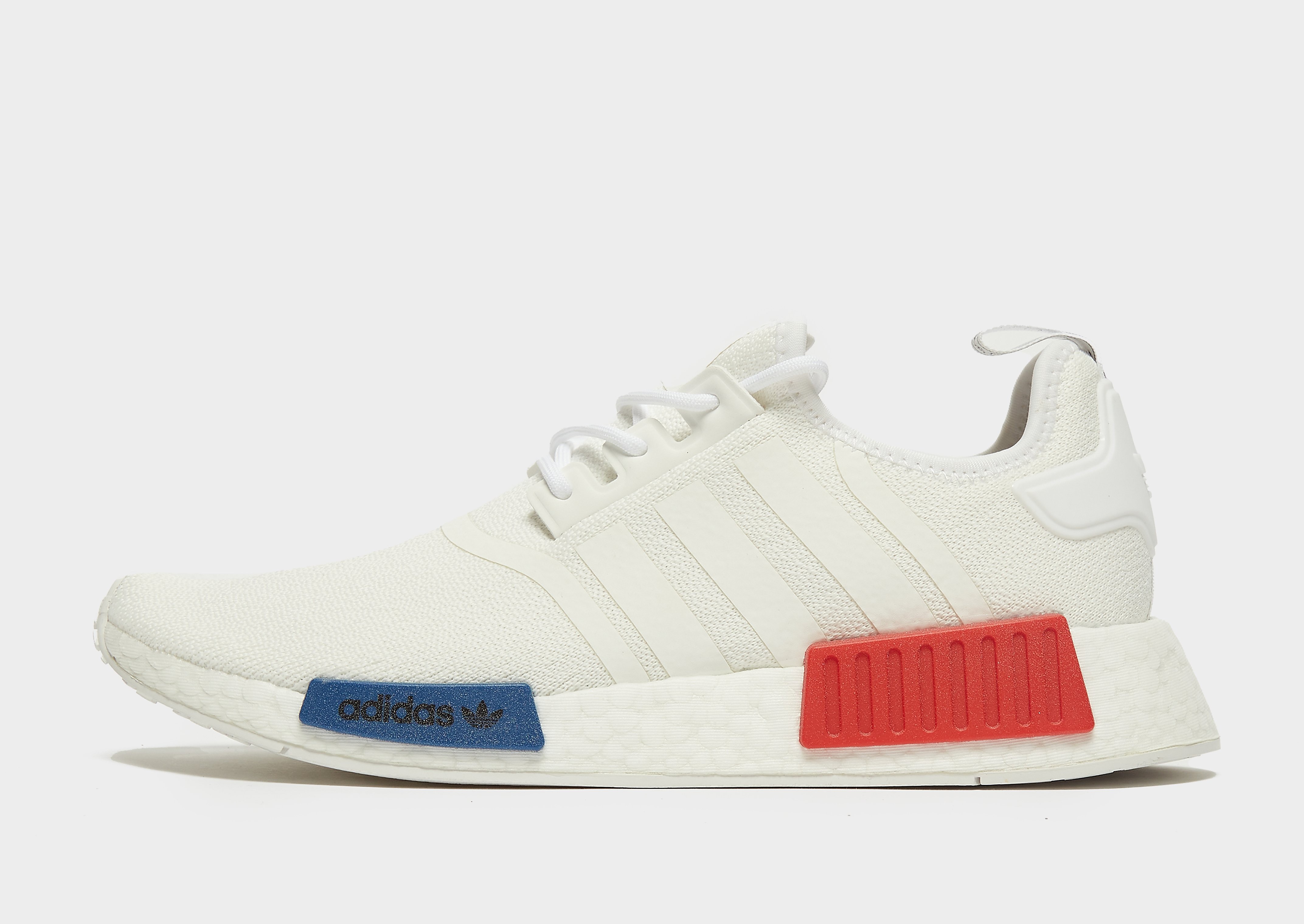 

adidas Originals NMD_R1 - Cloud White / Cloud White / Cloud White - Womens, Cloud White / Cloud White / Cloud White