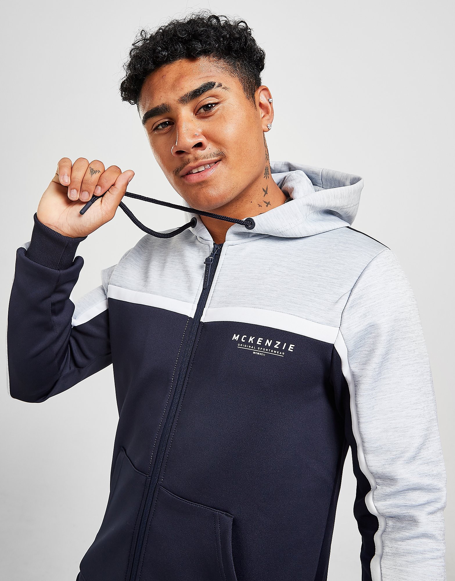 

McKenzie Patton Full Zip Hoodie - Only at JD - Blue - Mens, Blue