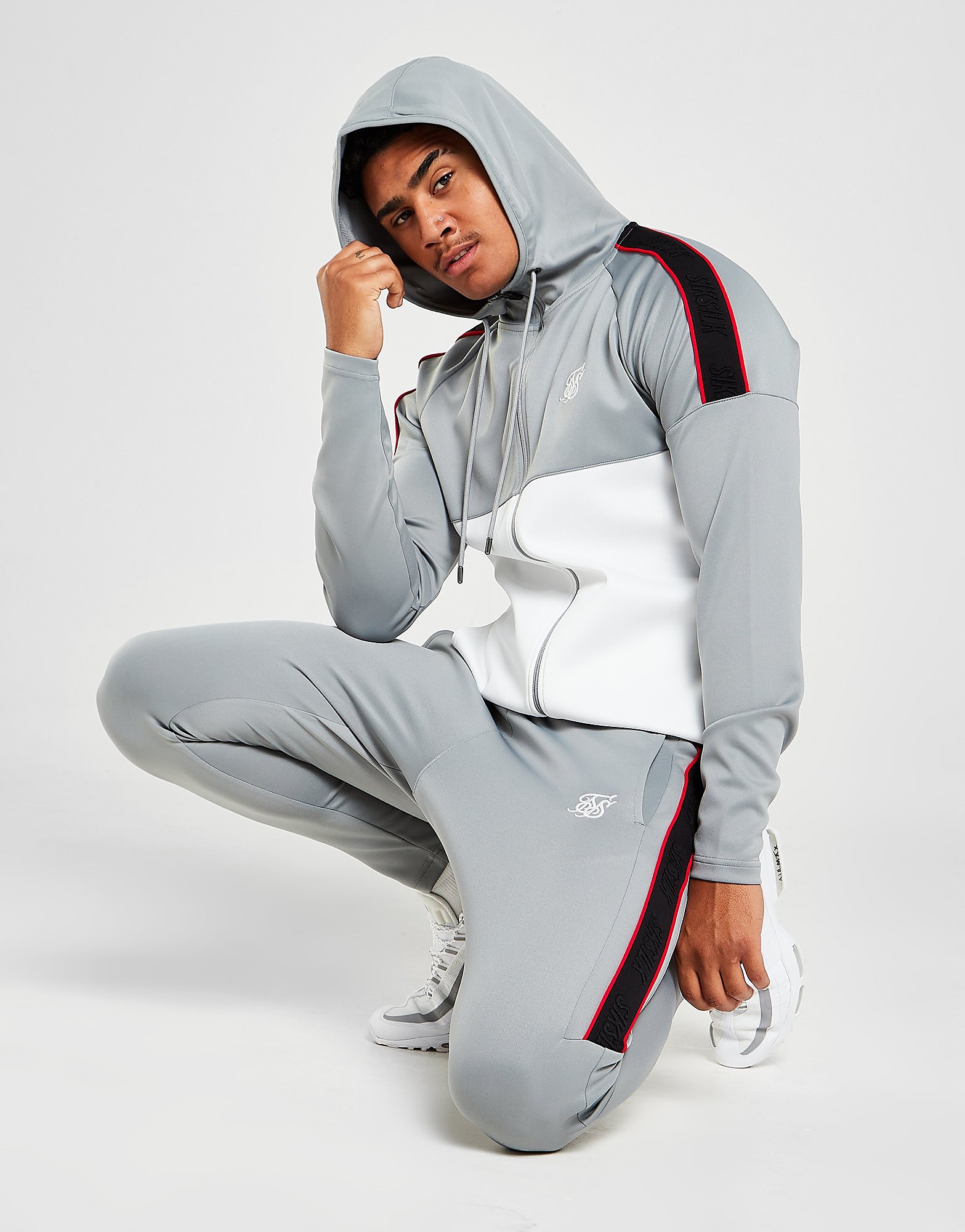

SikSilk Poly Track Pants - Grey - Mens, Grey