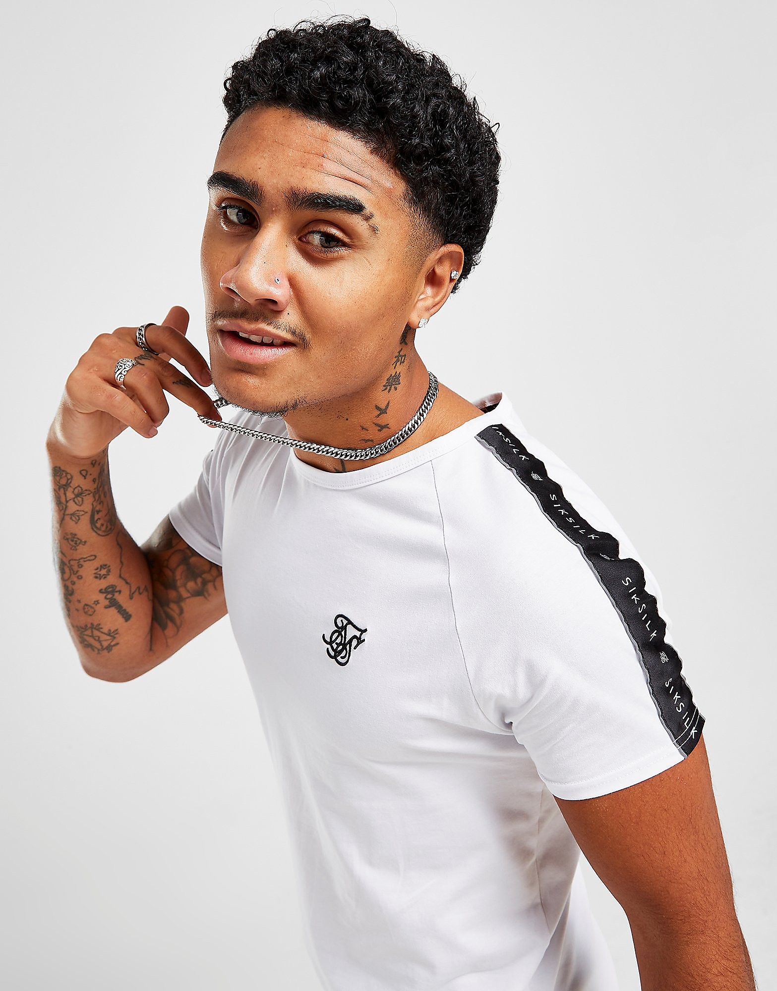 

SikSilk Fusion Tape T-Shirt - White - Mens, White