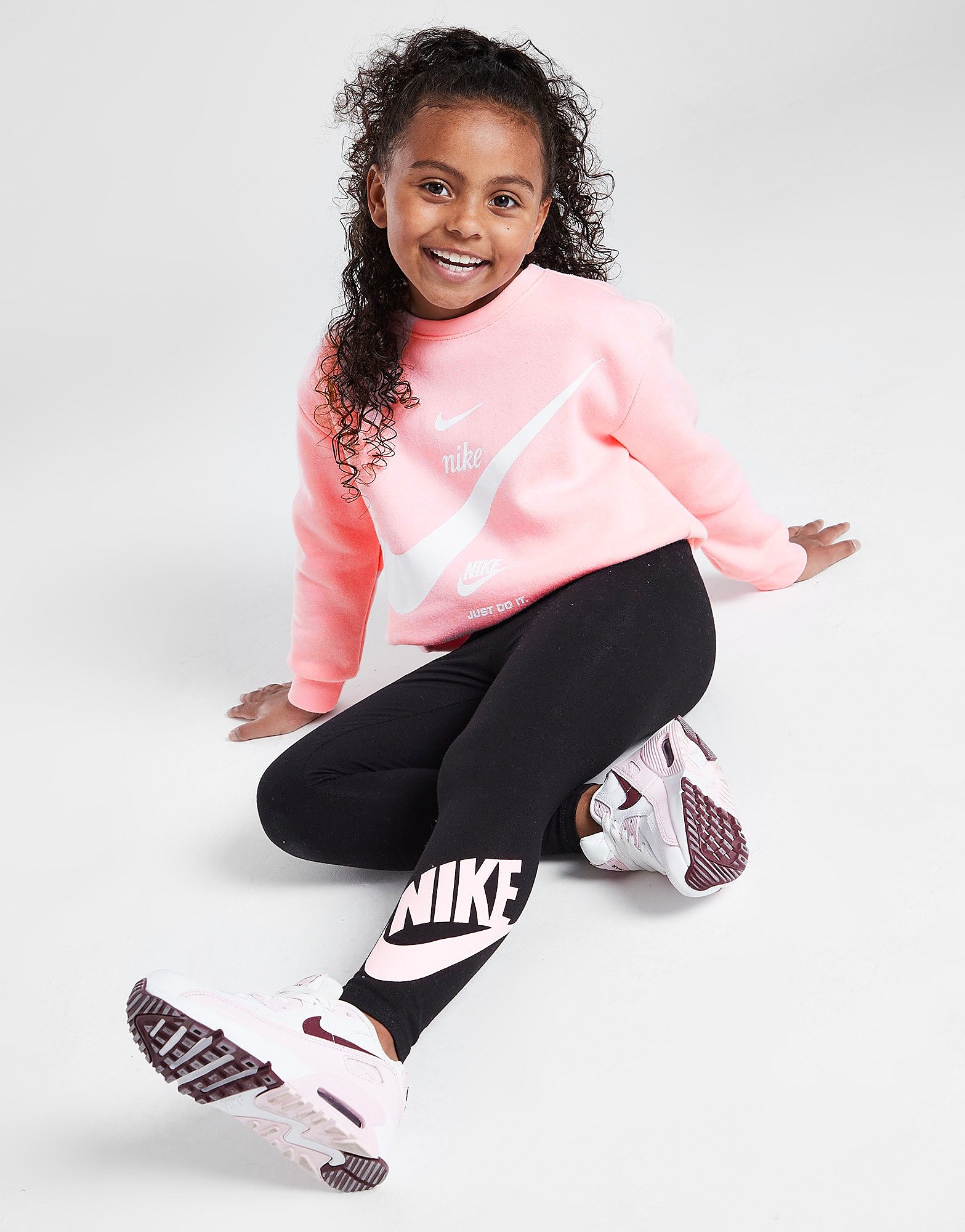 

Nike Girls' Graphic Crew/Leggings Set Children - Only at JD - Pink/PK/BK$ - Kids, Pink/PK/BK$